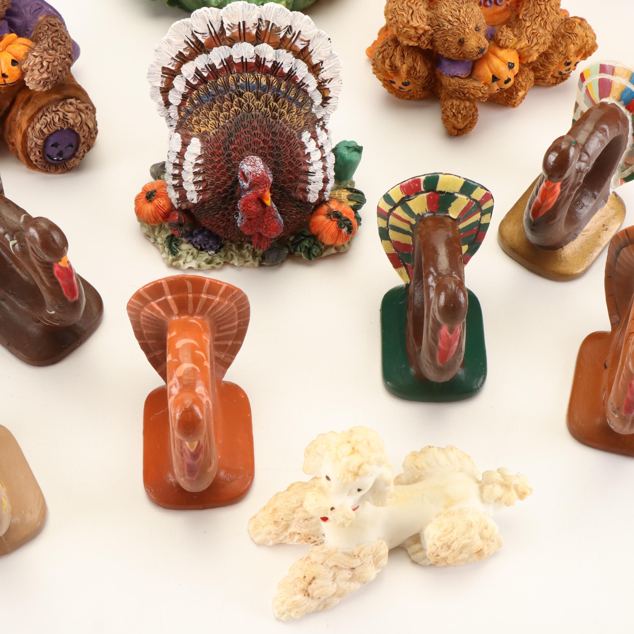 Charmstone, K's Collection Easter & Thanksgiving Seasonal Figures, Napkin Rings