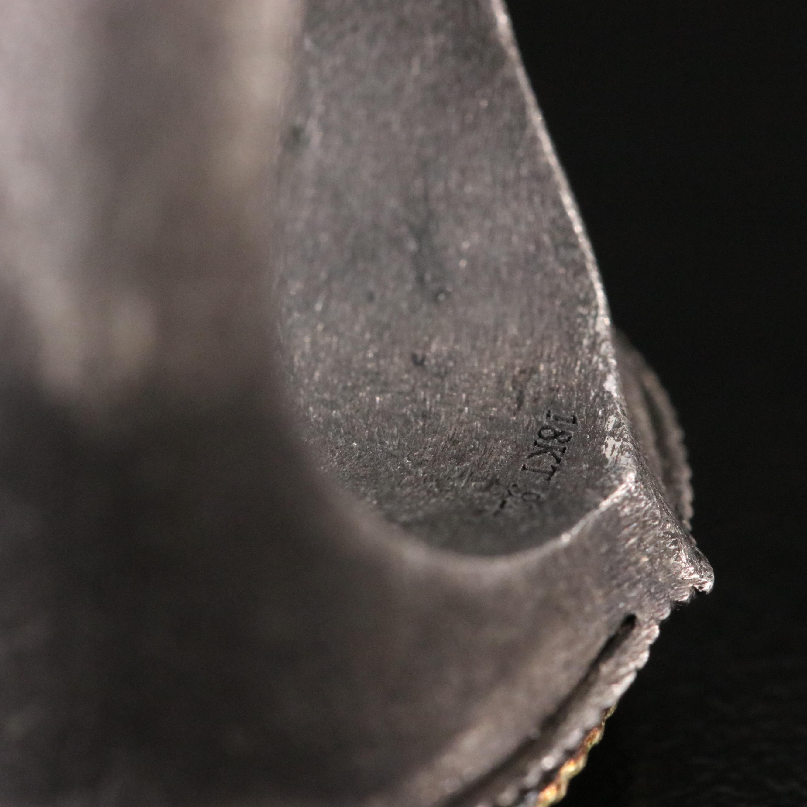 Armenta Sterling Mother-of-Pearl and Diamond Ring with 18K Accent