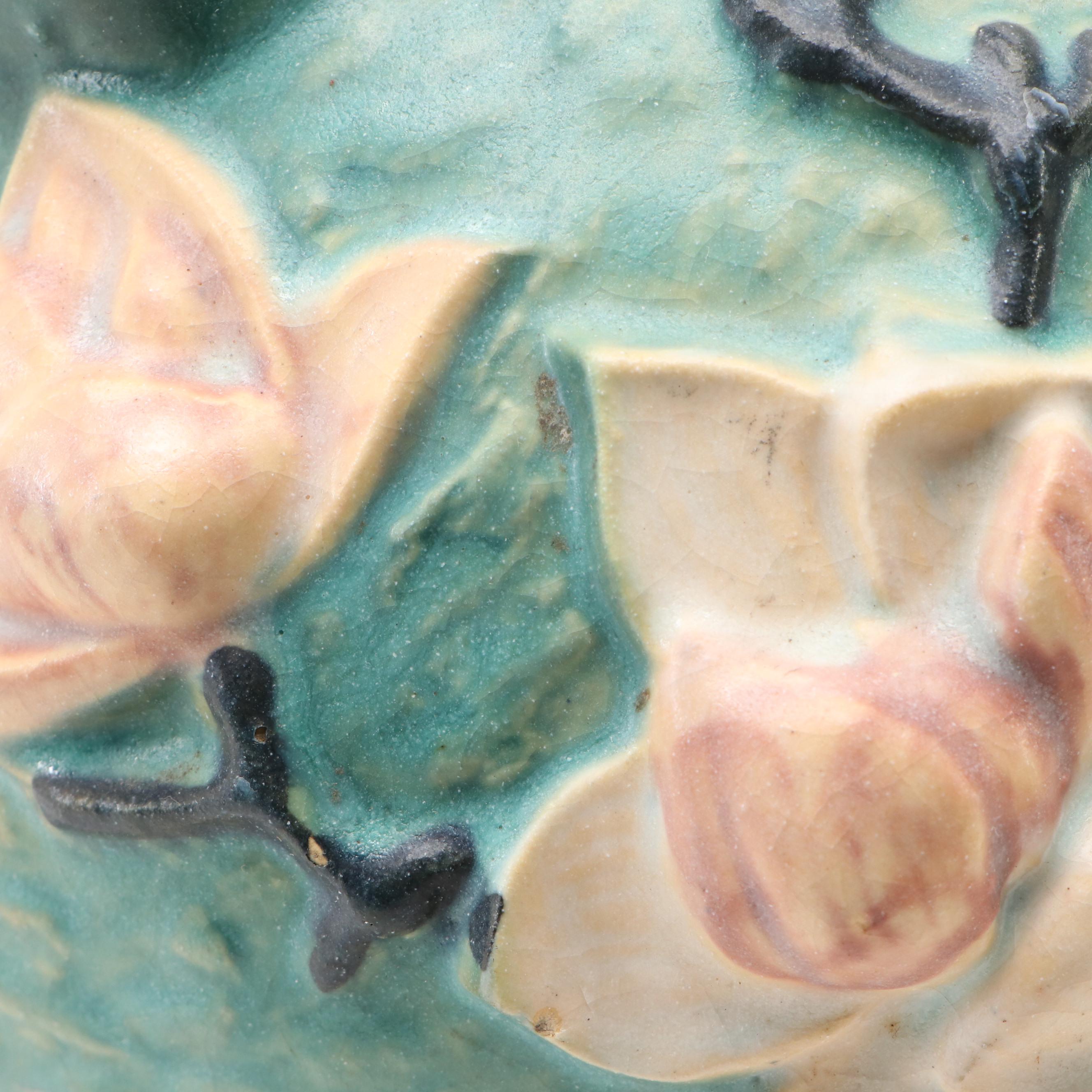 Roseville Pottery "Magnolia" Pitcher and "Thornapple" Vase