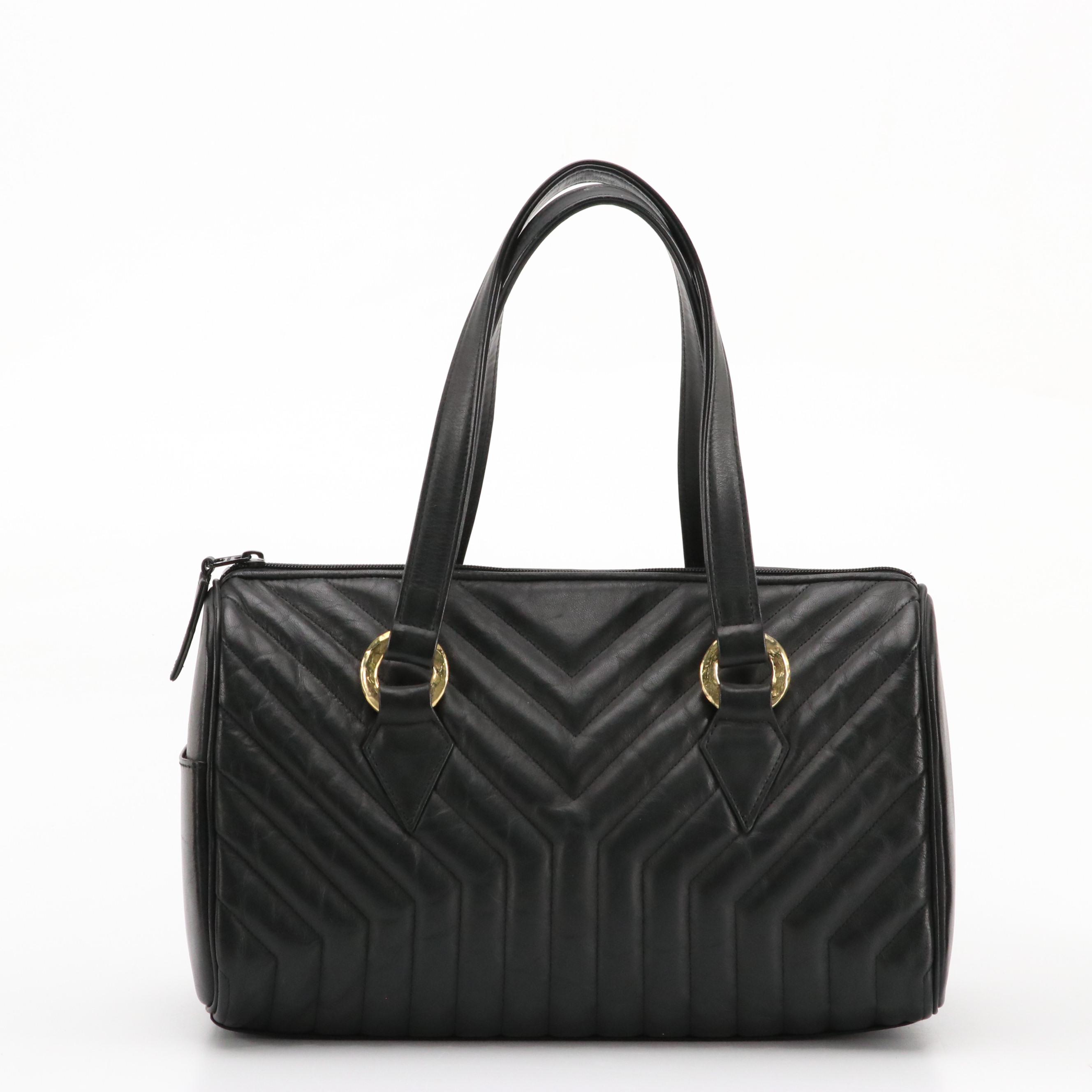 Yves Saint Laurent Monogram Y Shoulder Bag in Quilted Leather