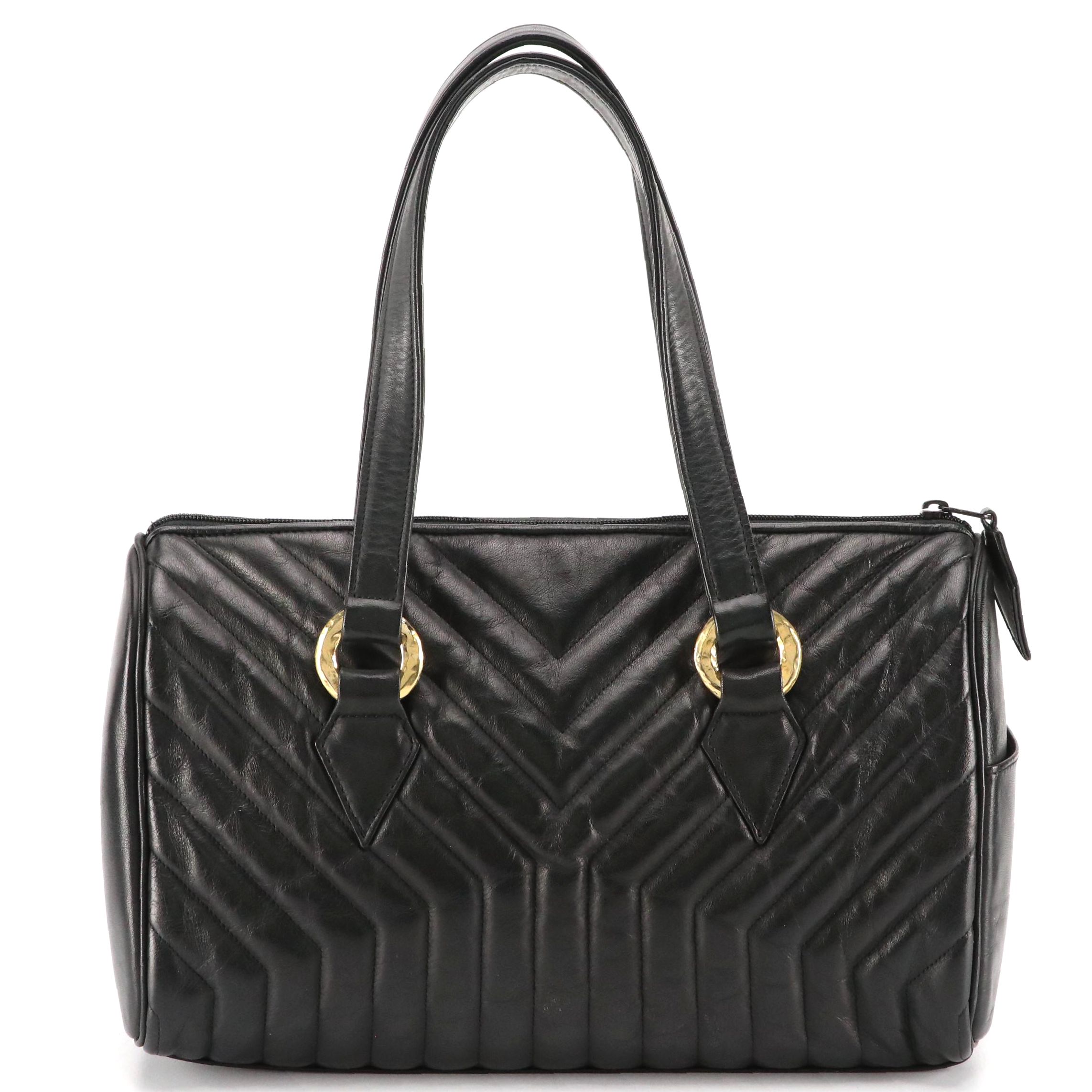 Yves Saint Laurent Monogram Y Shoulder Bag in Quilted Leather