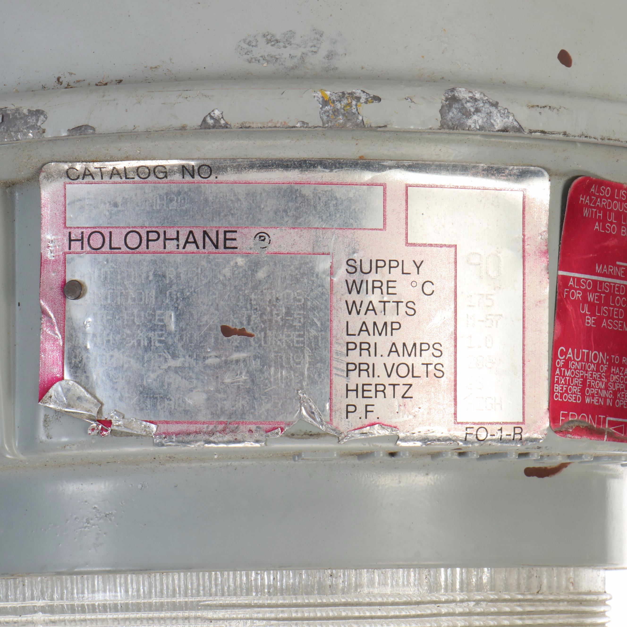 Holophane Hazardous Locations High Heat & Marine Safe Light Fixture