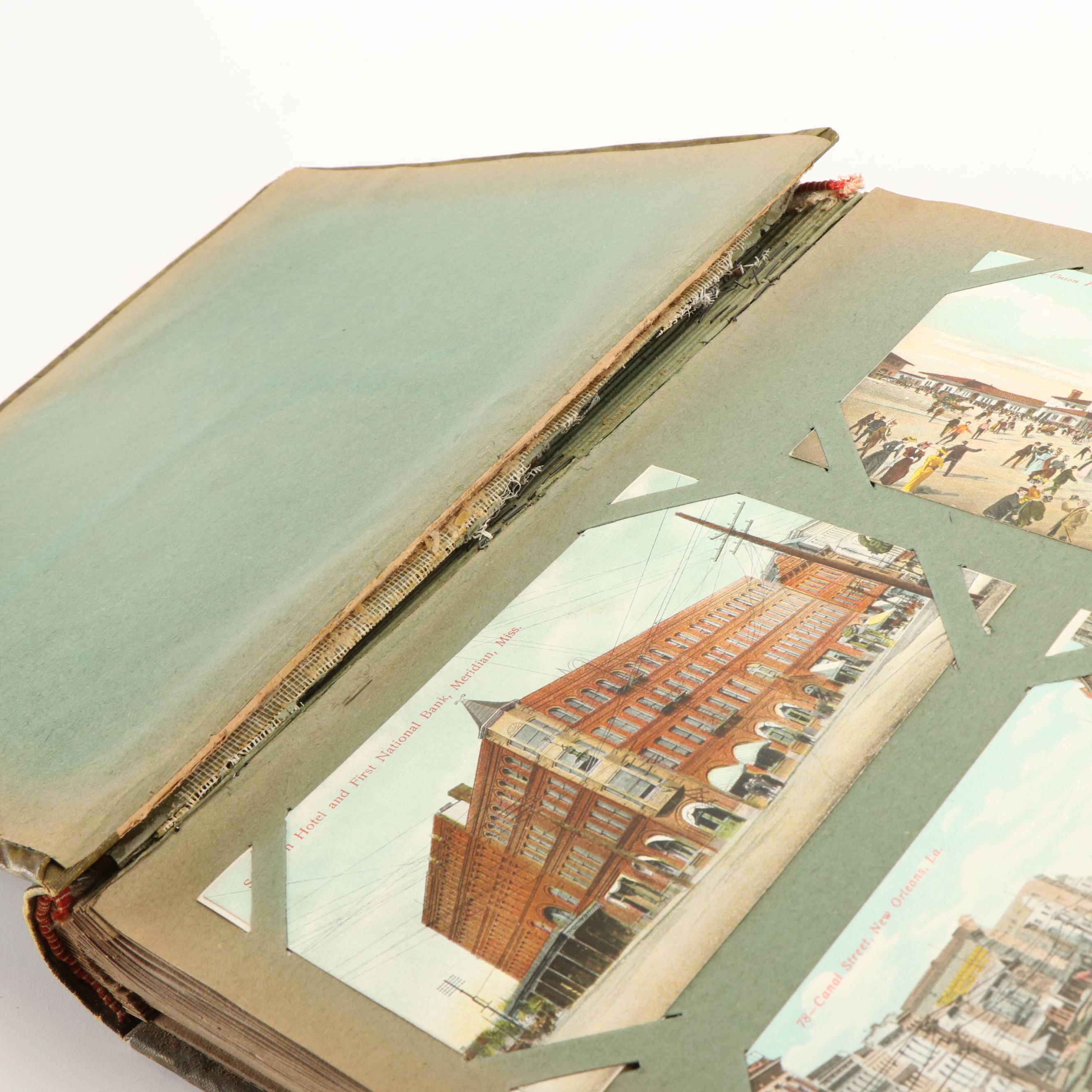 Mississippi, Louisiana, Texas with More Postcards and Autograph Book