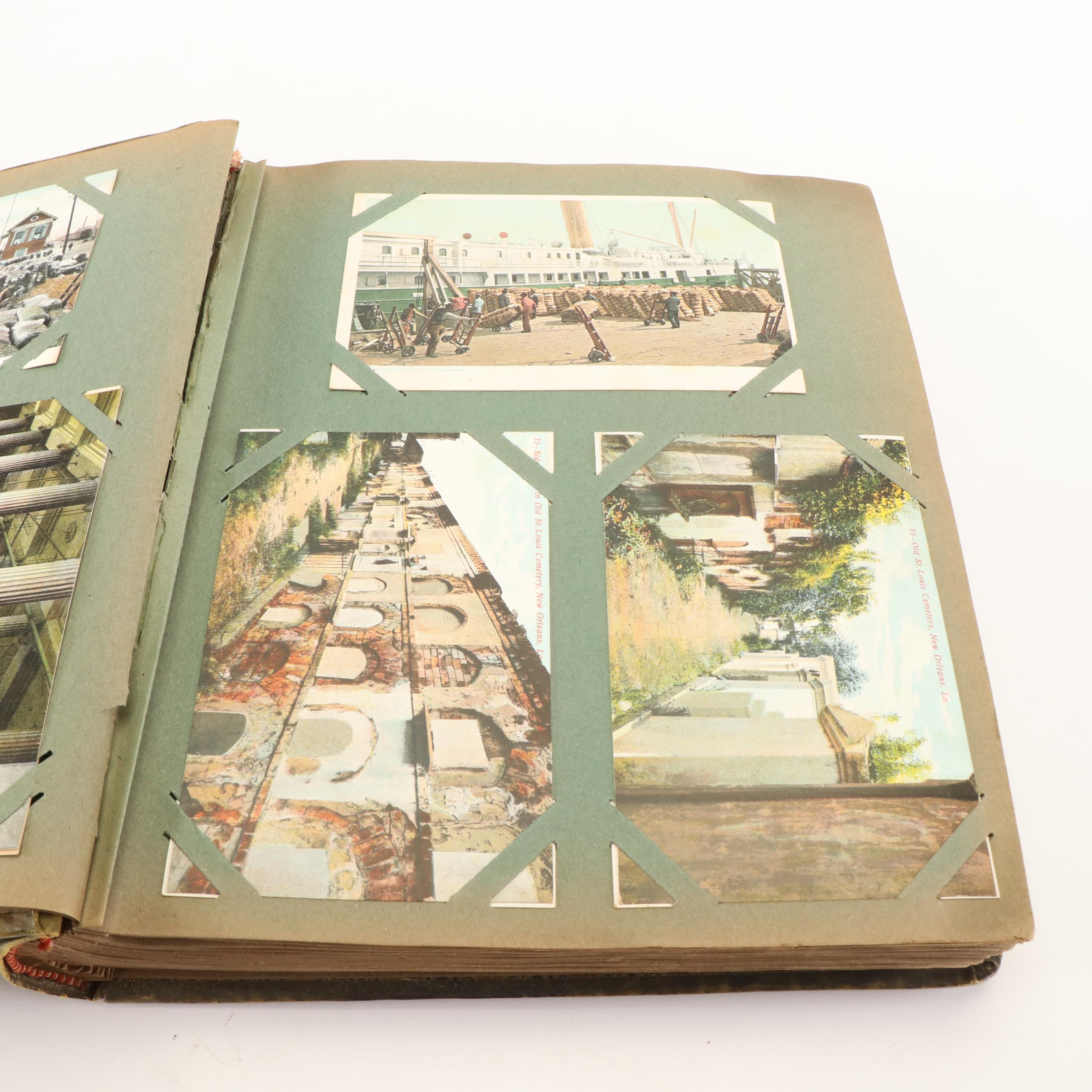 Mississippi, Louisiana, Texas with More Postcards and Autograph Book