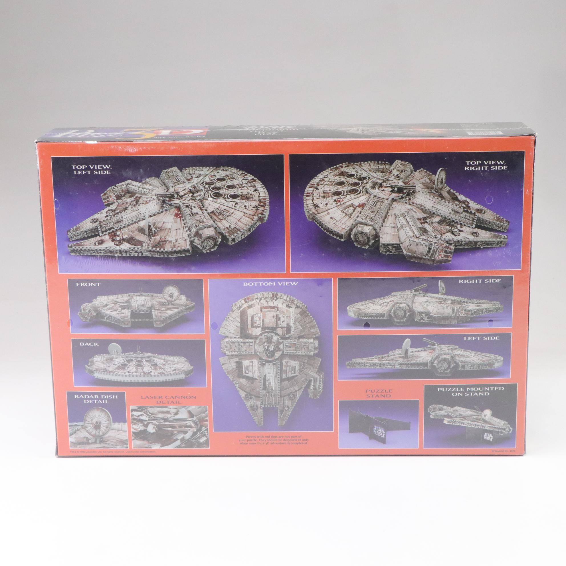 Sealed Star Wars Millennium Falcon 3D Puzzle, 1995