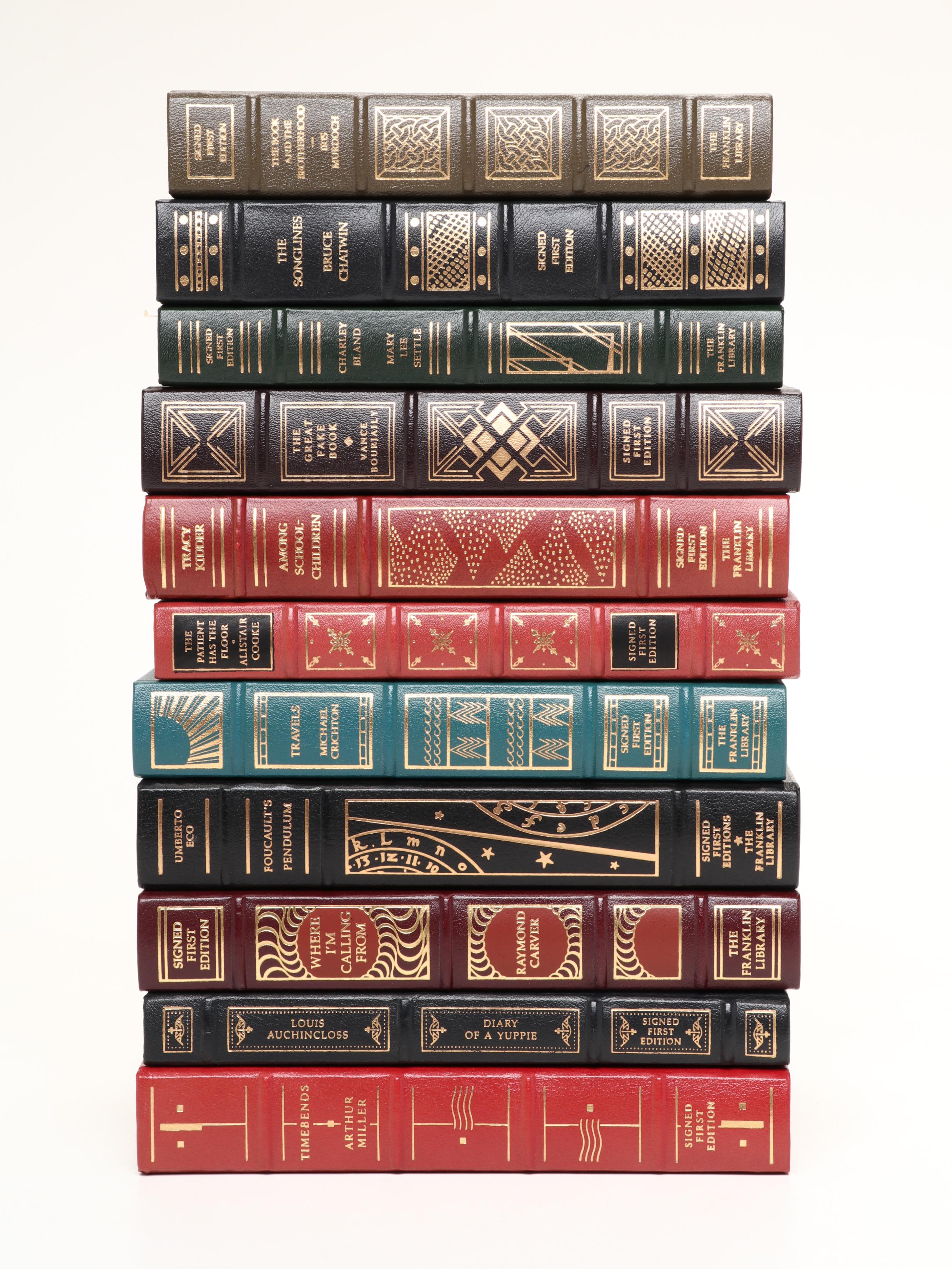 Franklin Library Signed First Edition "Travels" by Michael Crichton and More