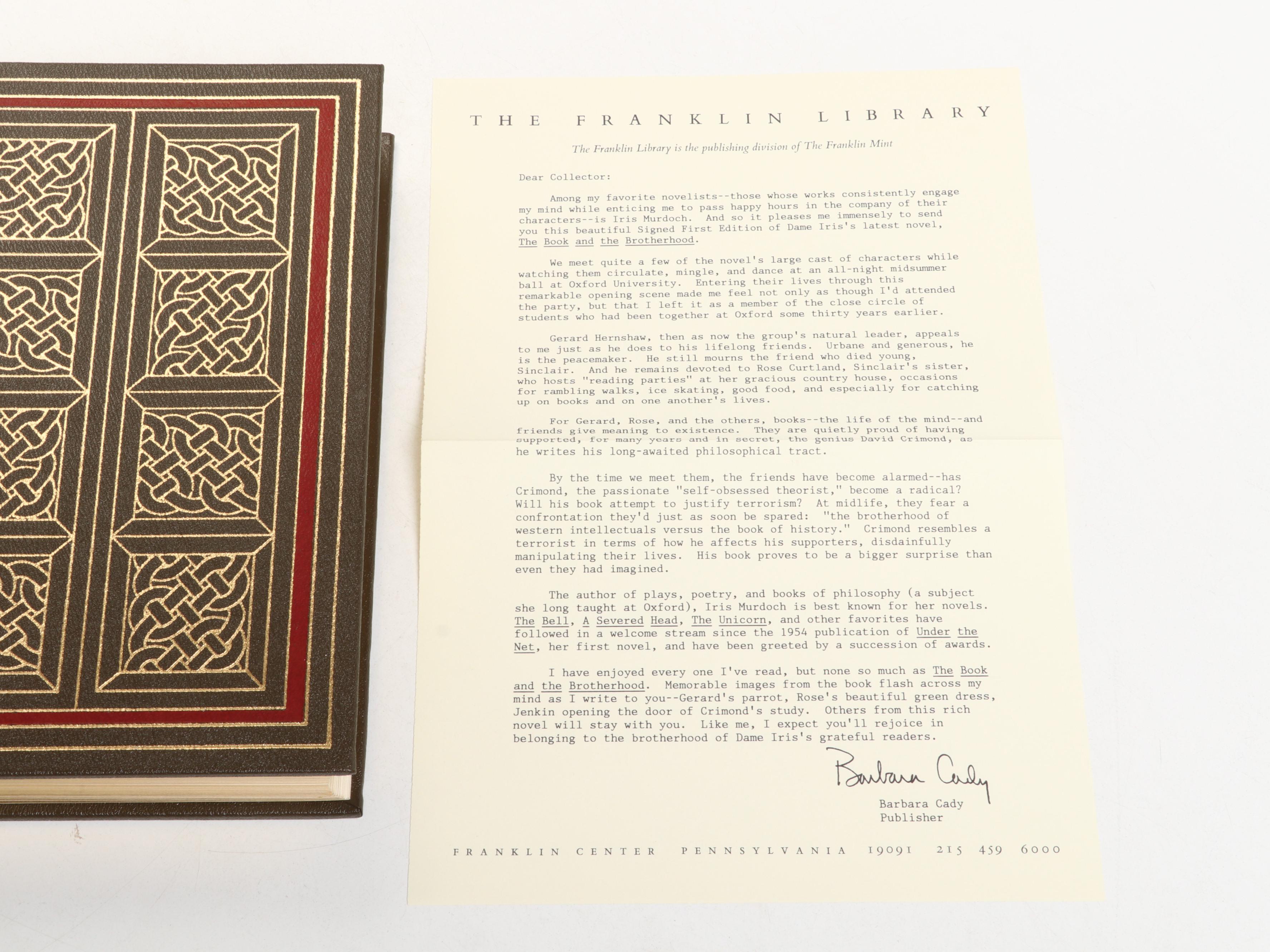 Franklin Library Signed First Edition "Travels" by Michael Crichton and More