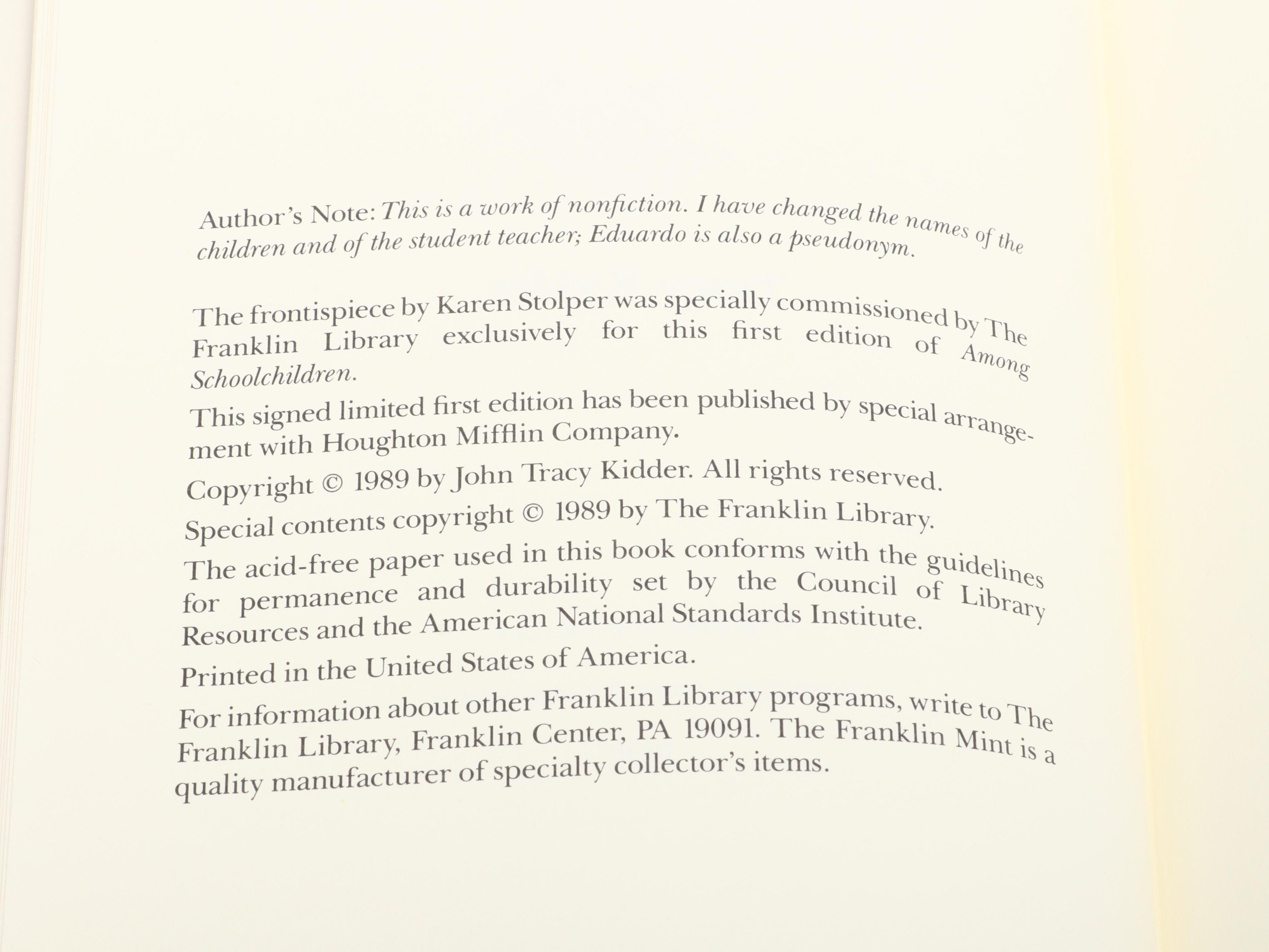 Franklin Library Signed First Edition "Travels" by Michael Crichton and More