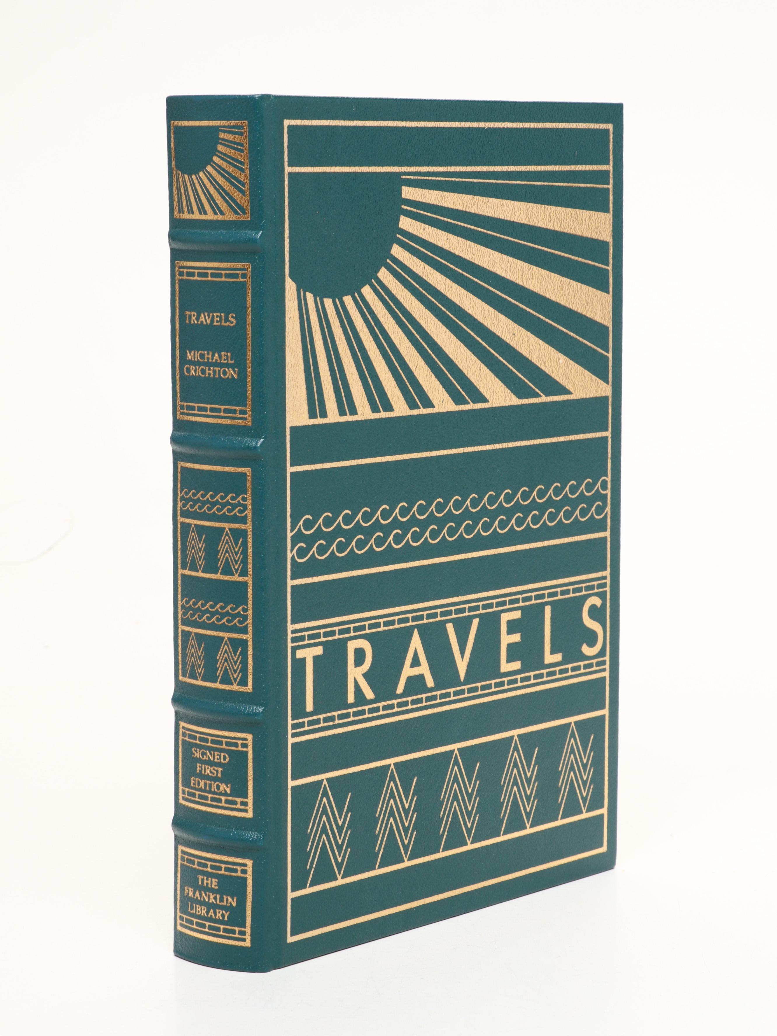 Franklin Library Signed First Edition "Travels" by Michael Crichton and More