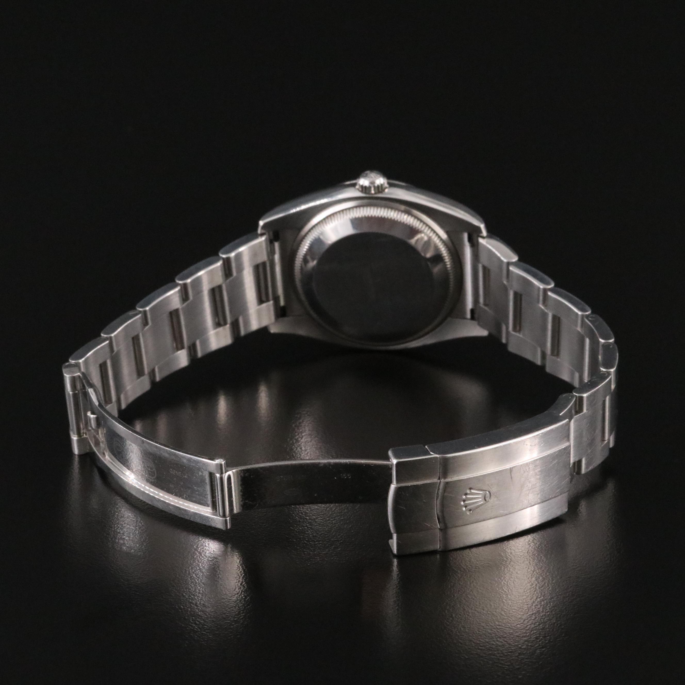 Rolex Oyster Perpetual 114200 Olive Green 34mm Steel Automatic Watch