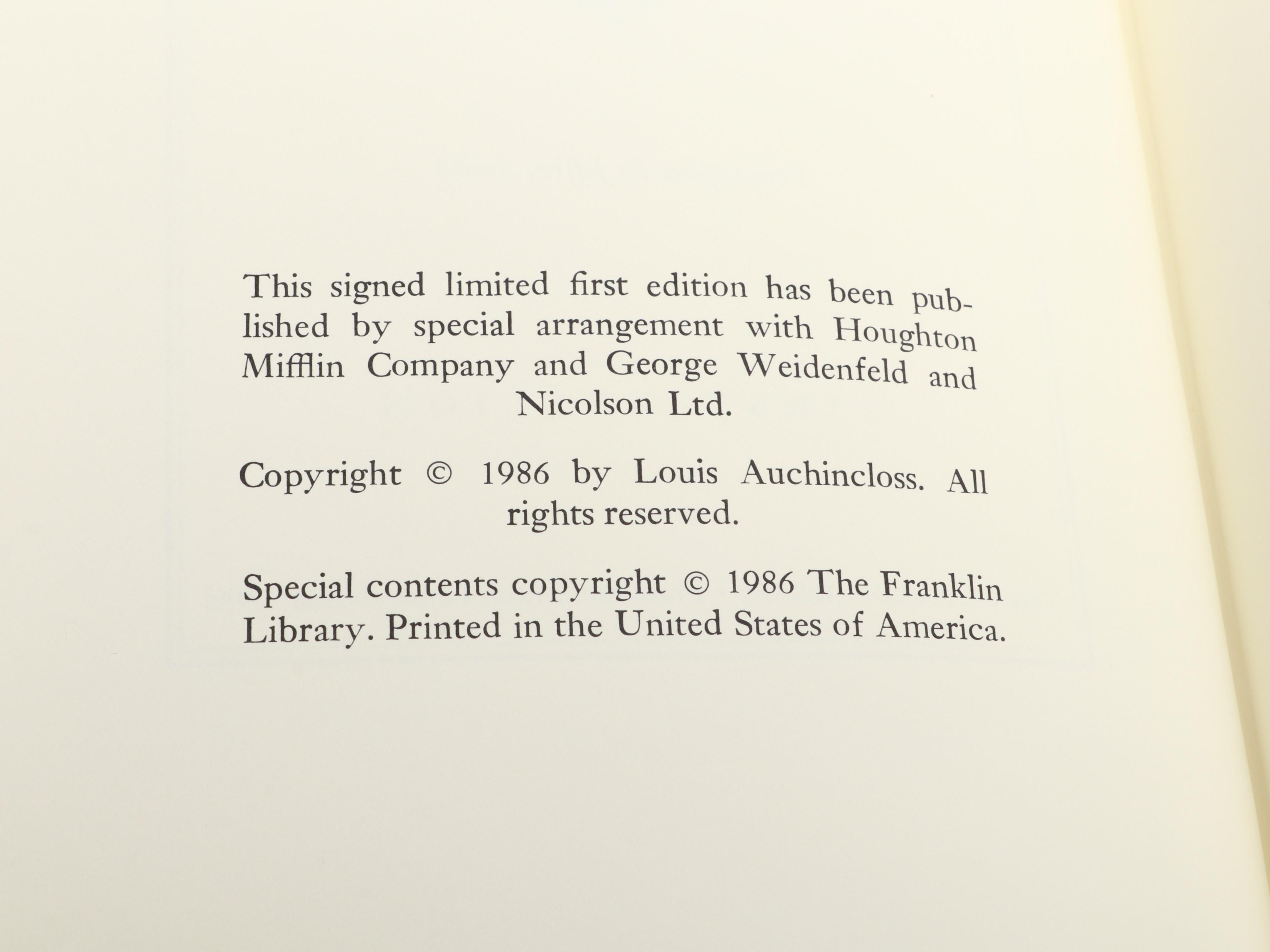 Franklin Library Signed First Edition "Travels" by Michael Crichton and More