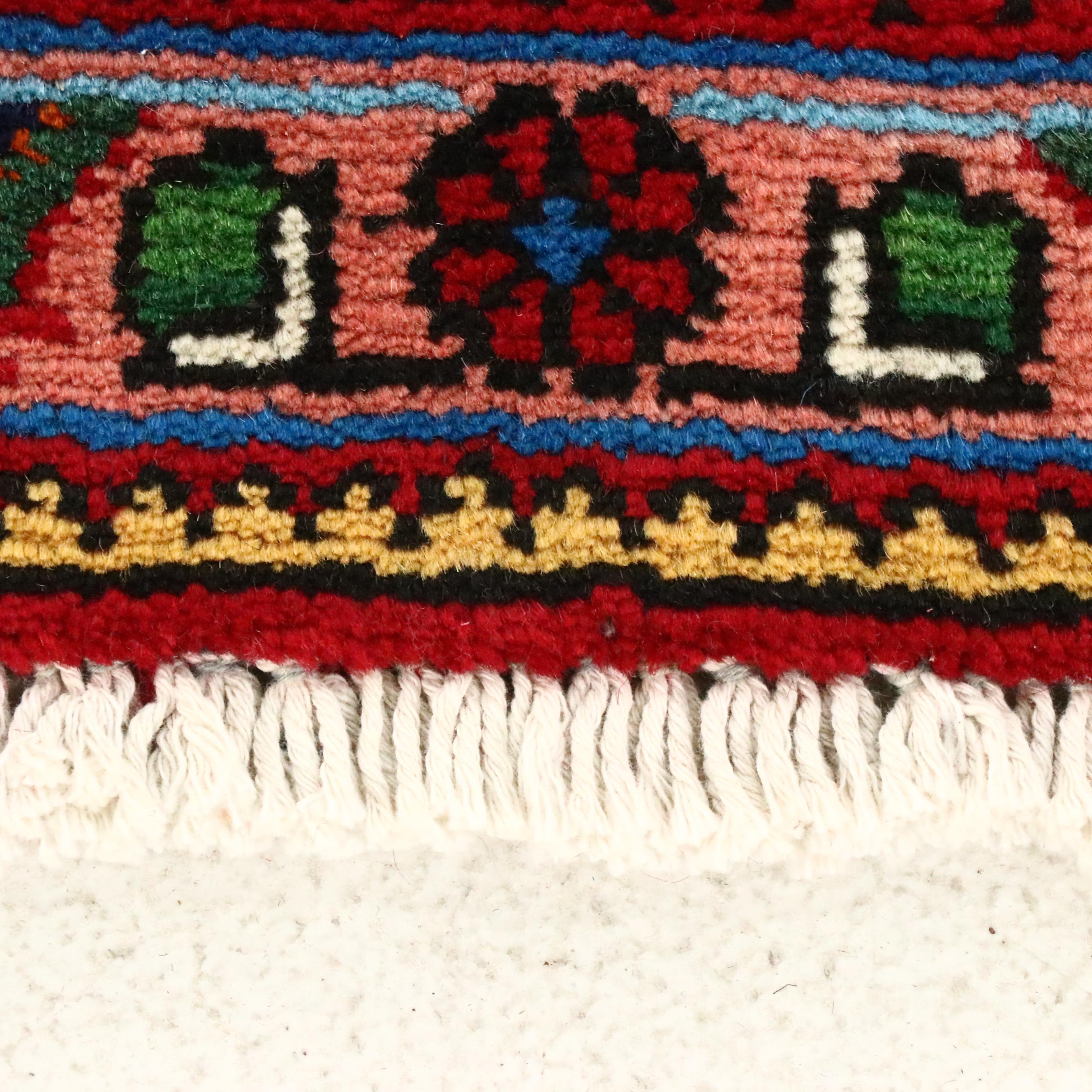 6'5 x 9'10 Hand-Knotted Indo-Persian Heriz Area Rug