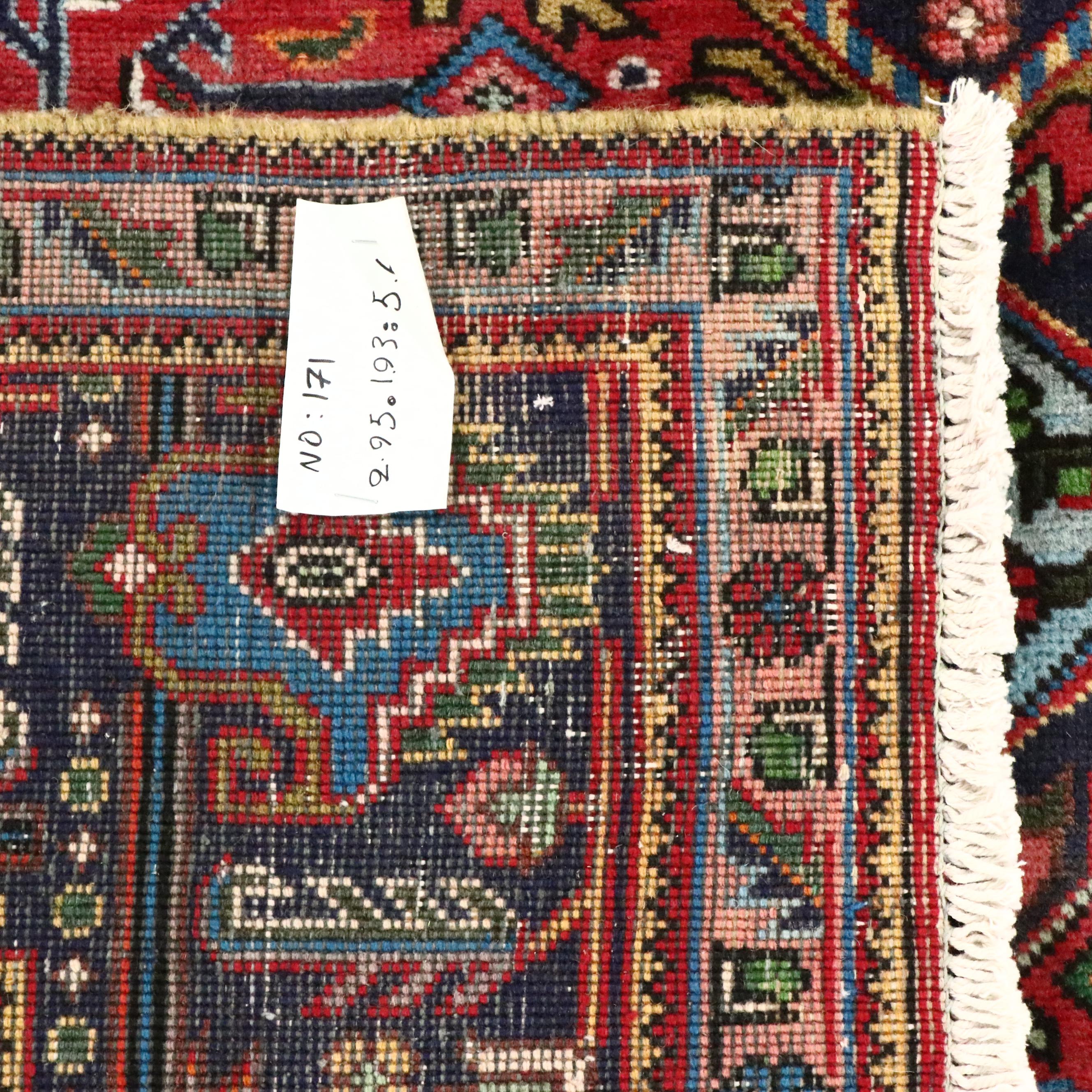 6'5 x 9'10 Hand-Knotted Indo-Persian Heriz Area Rug