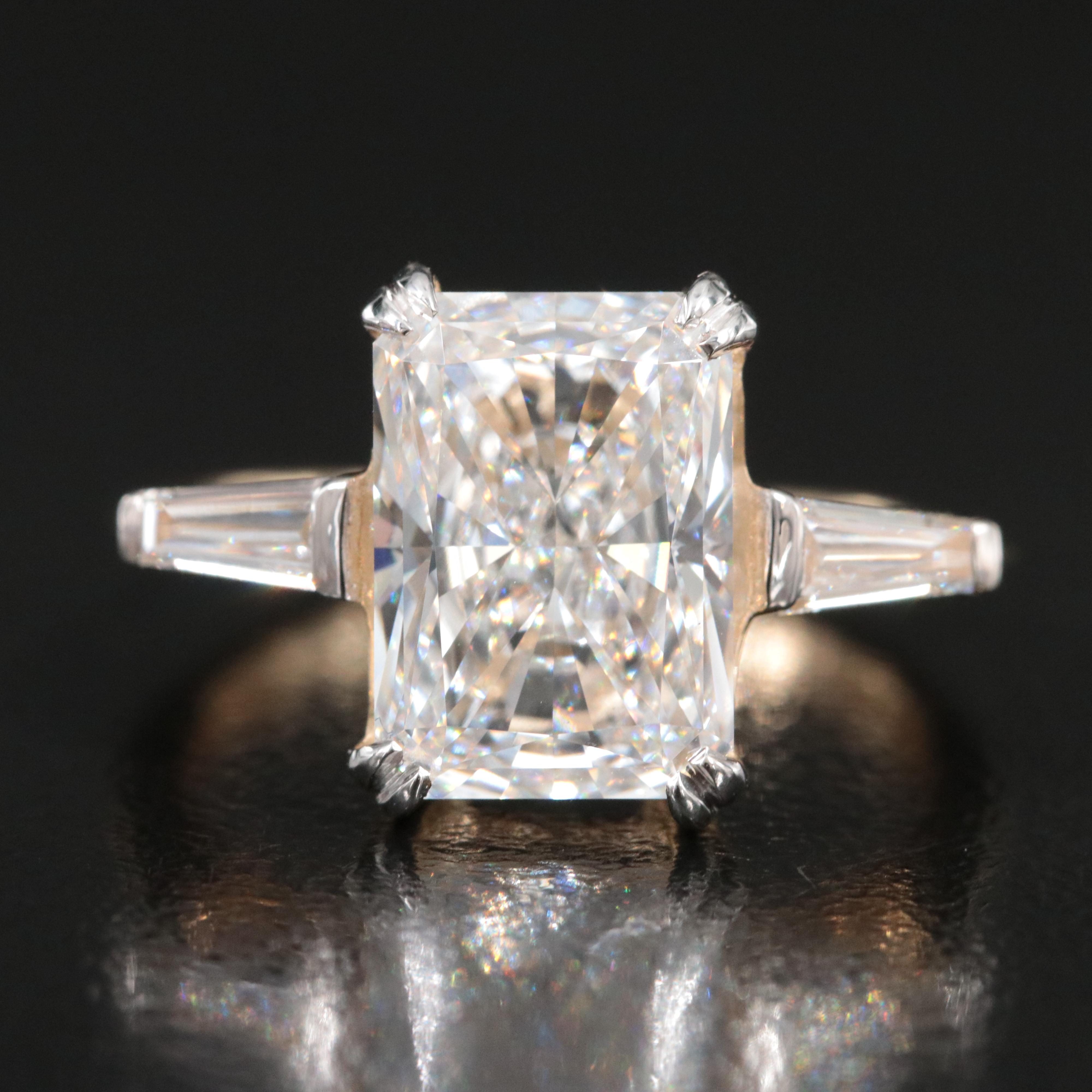 14K 4.46 CTW Lab Grown Diamond Ring with IGI Report