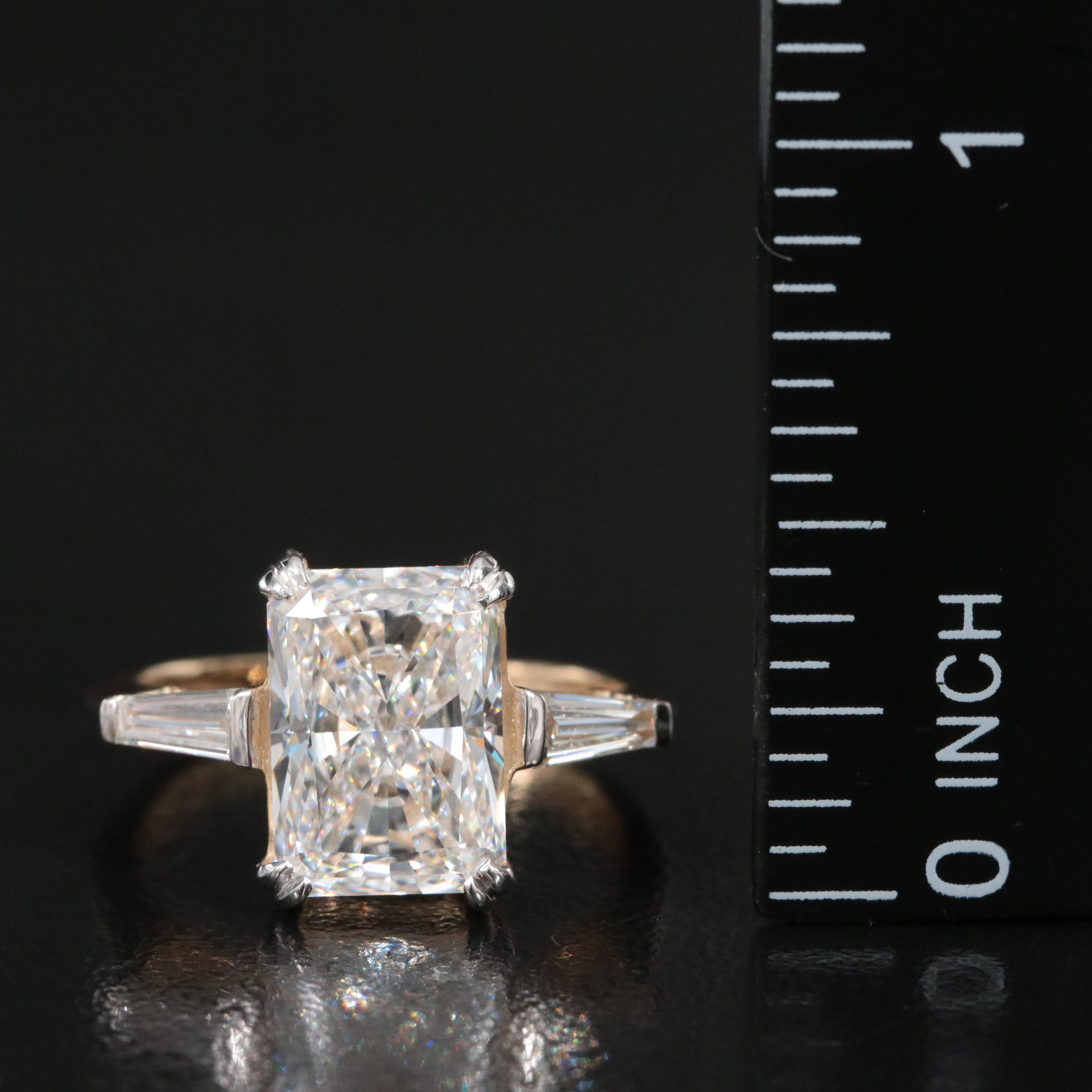 14K 4.46 CTW Lab Grown Diamond Ring with IGI Report