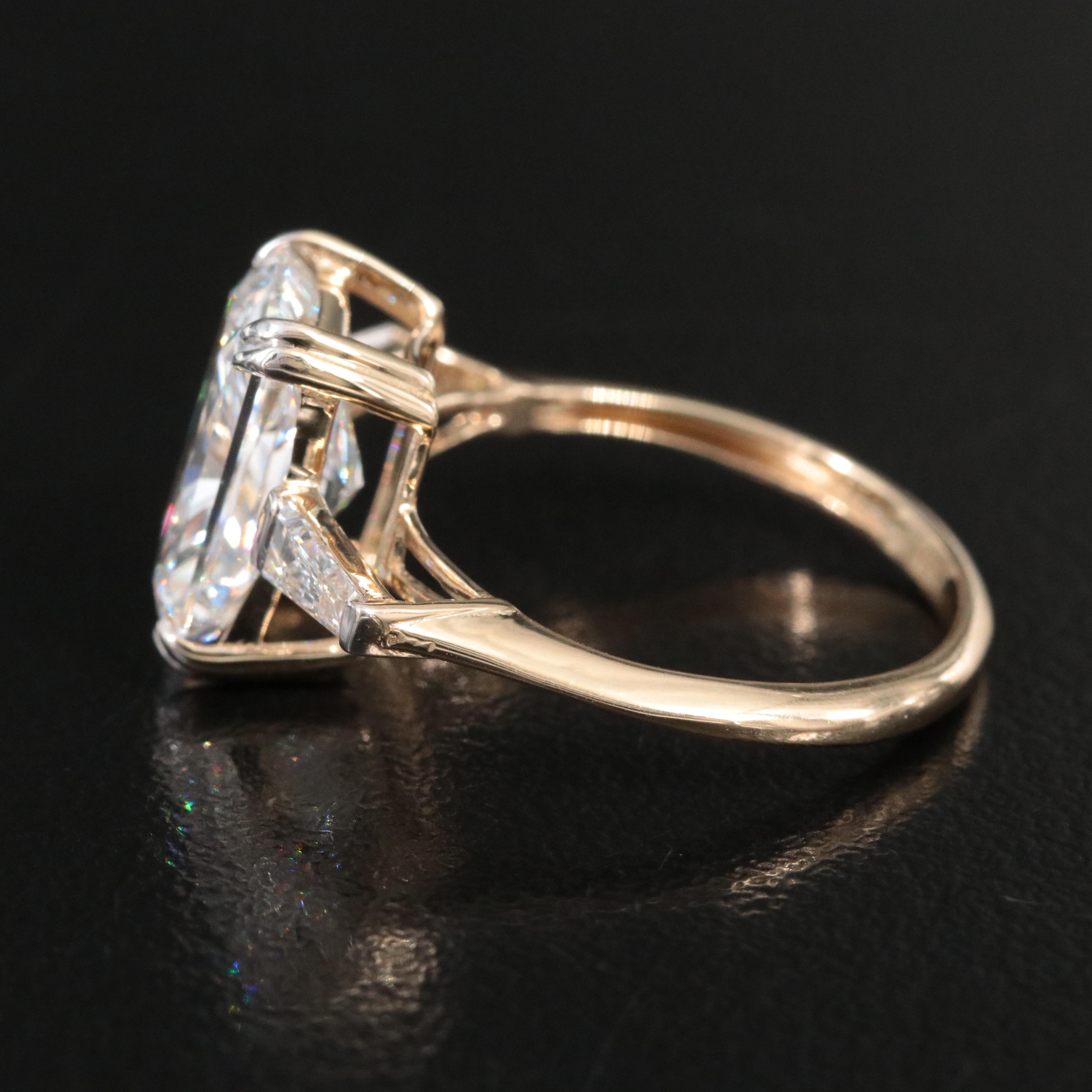 14K 4.46 CTW Lab Grown Diamond Ring with IGI Report