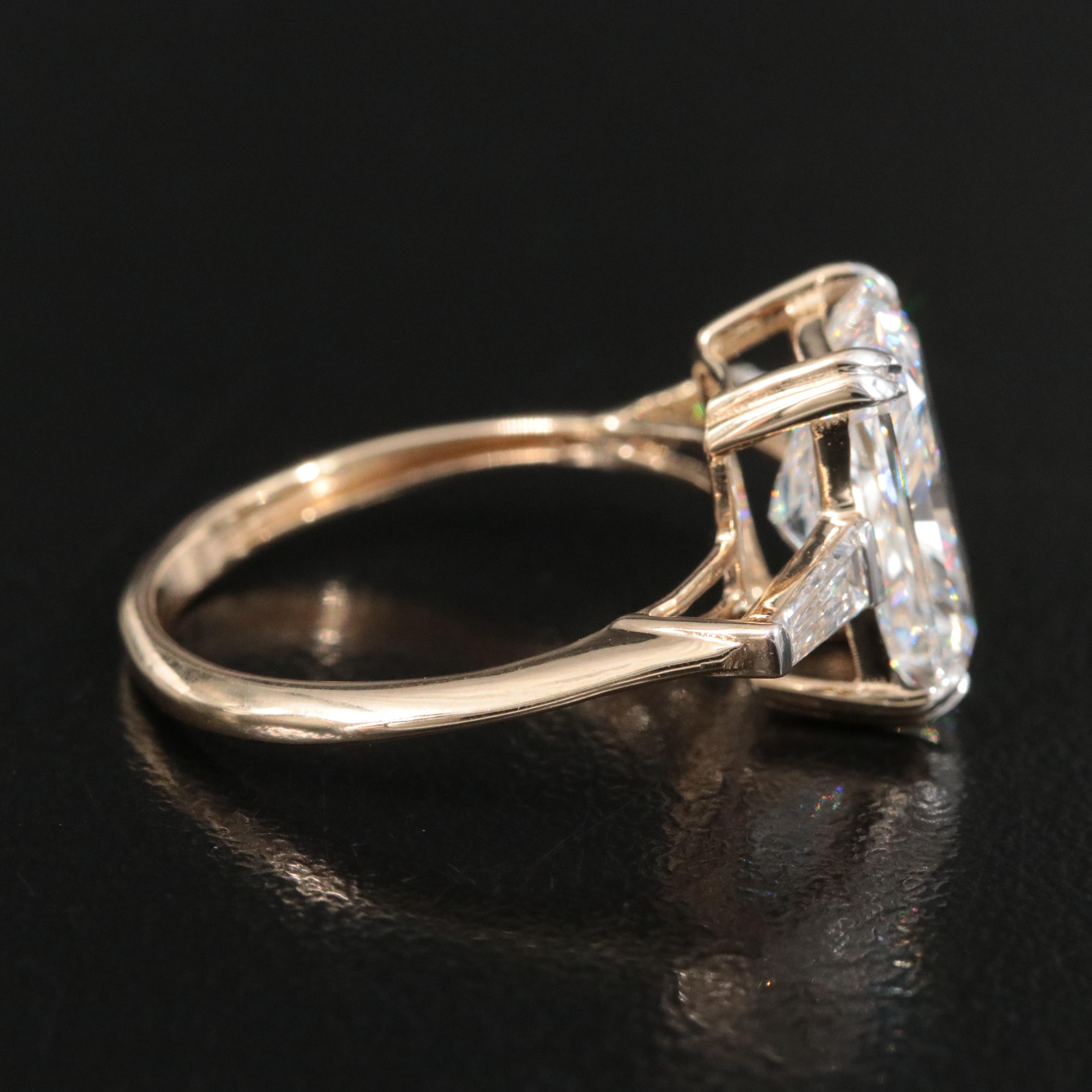 14K 4.46 CTW Lab Grown Diamond Ring with IGI Report