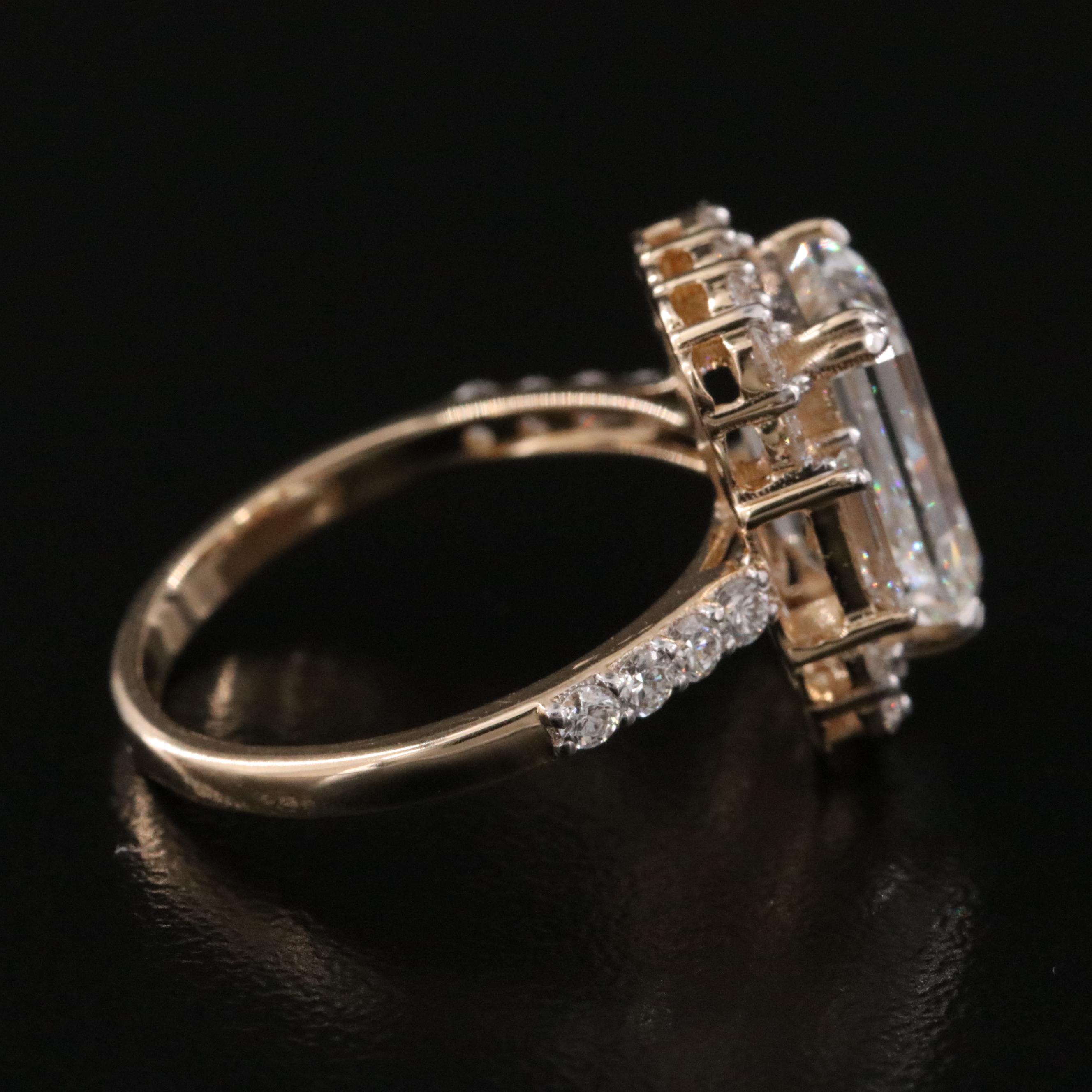 14K 5.24 CTW Lab Grown Diamond Ring with IGI Report