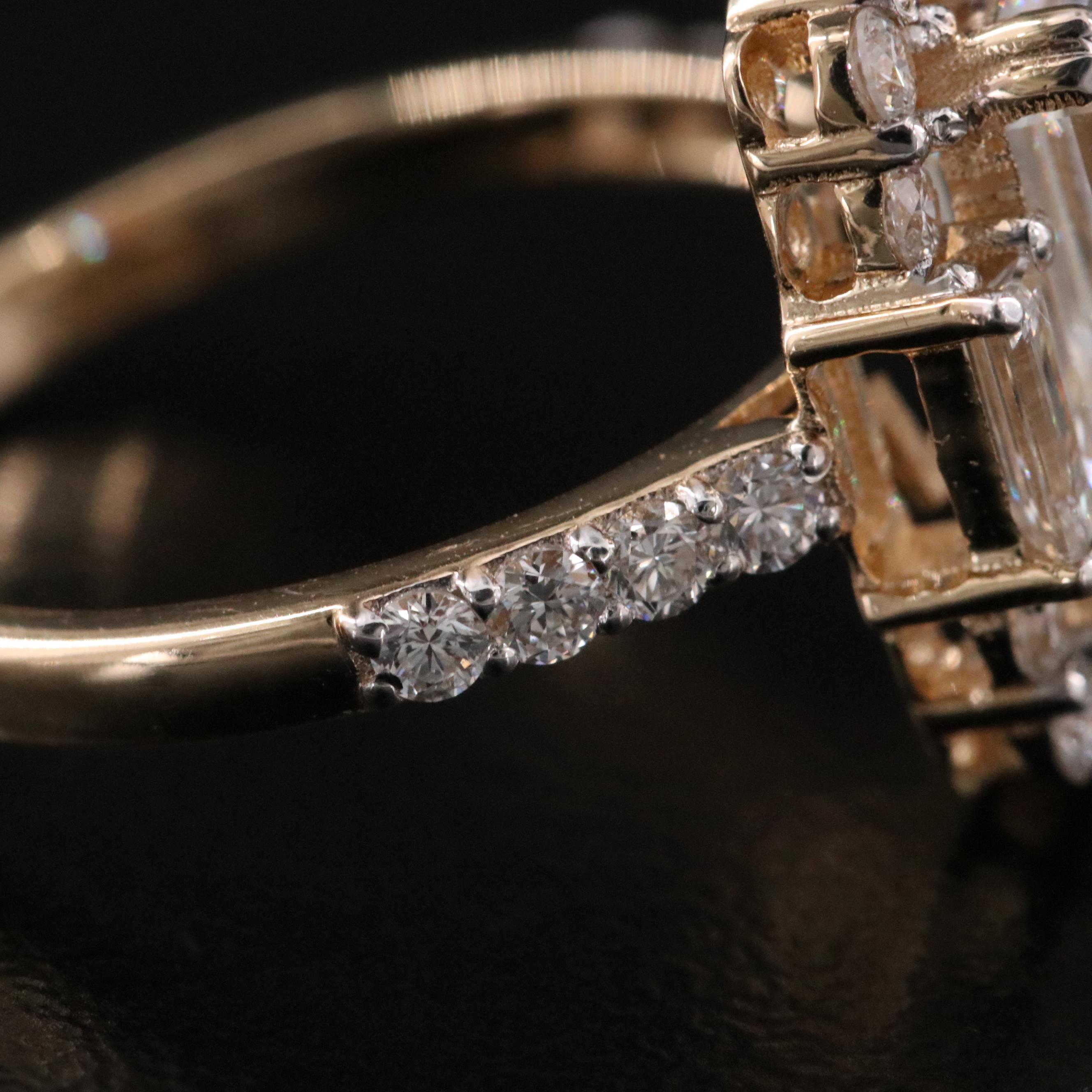 14K 5.24 CTW Lab Grown Diamond Ring with IGI Report