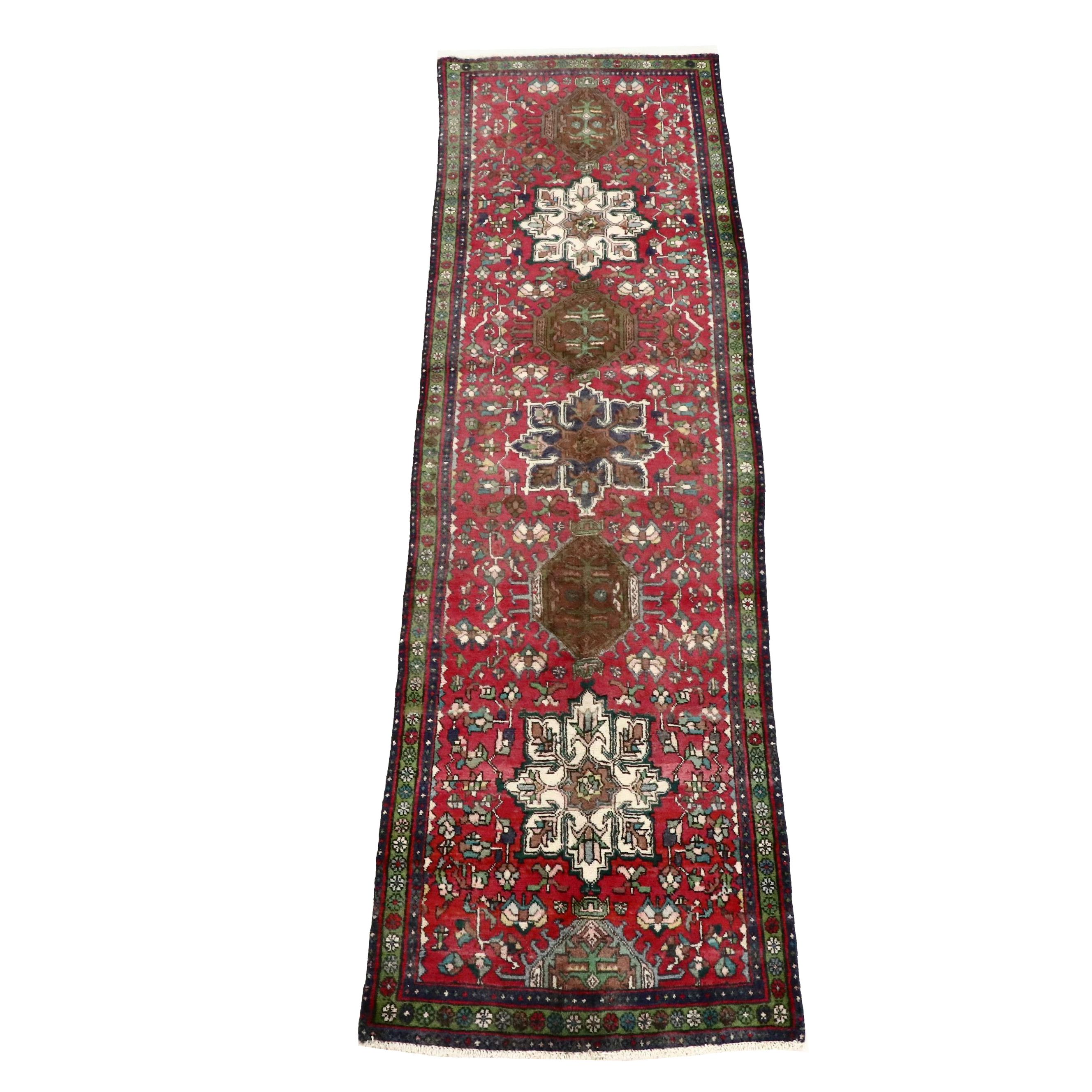 3'3 x 12'3 Hand-Knotted Persian Lamberan Long Rug