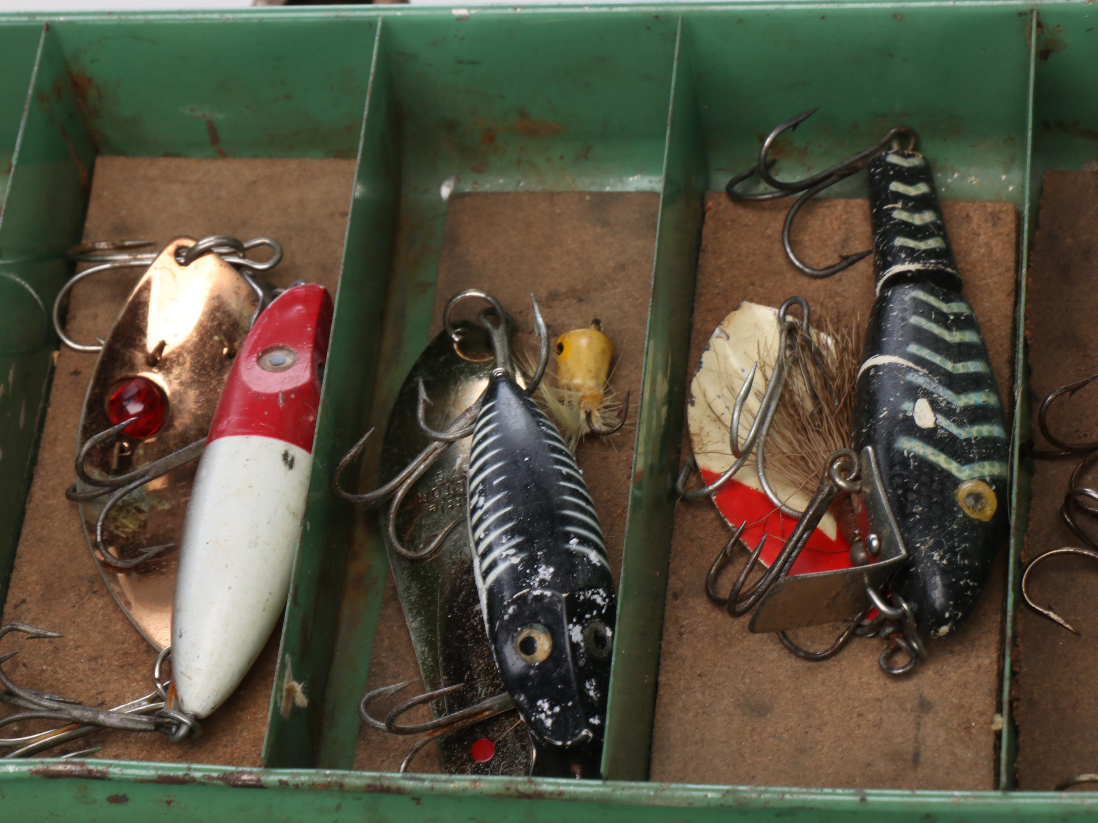 Fenwick Woodstream Minnow Bucket with Tackle Boxes, Lures and More