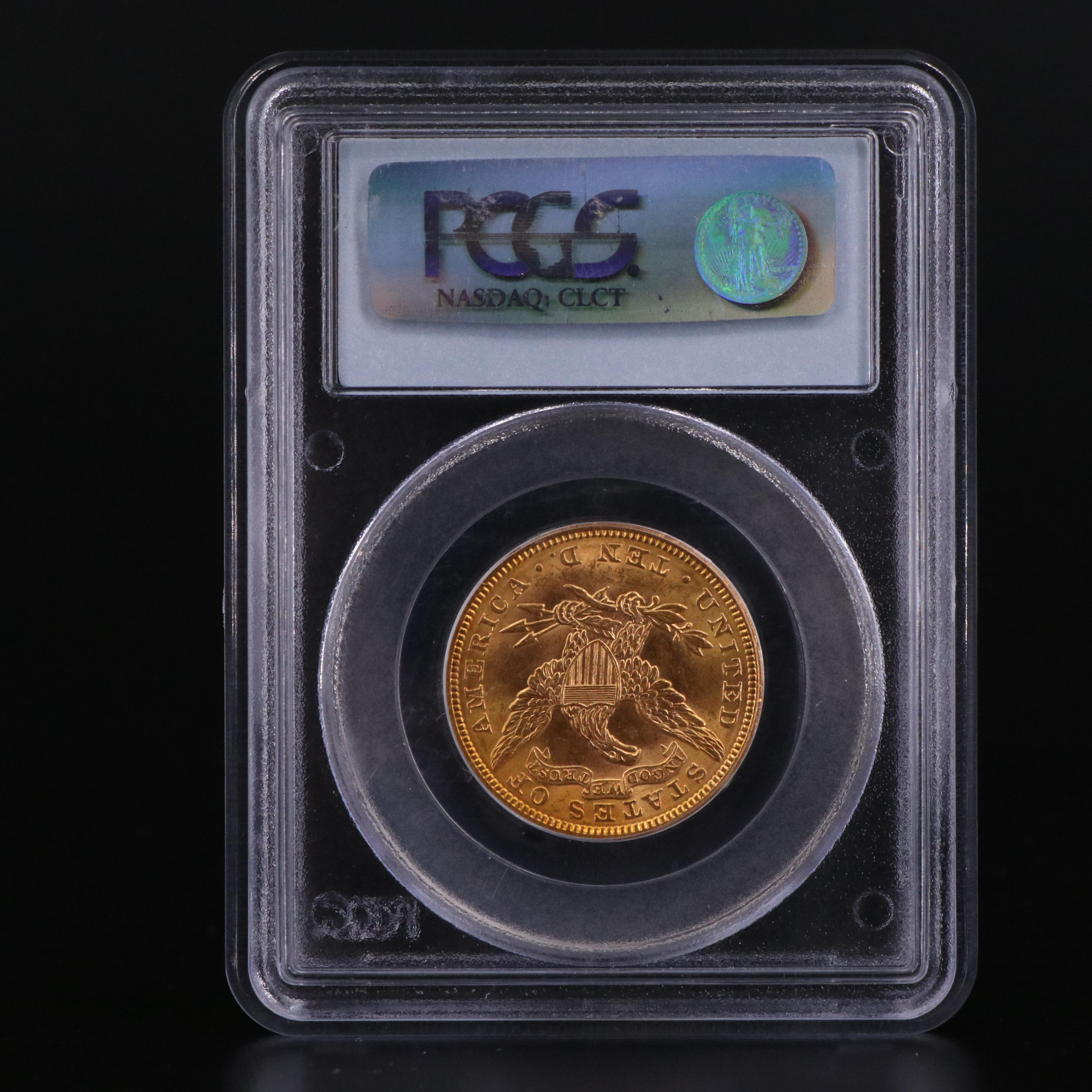 PCGS MS62 1907 Liberty Head $10 Gold Coin