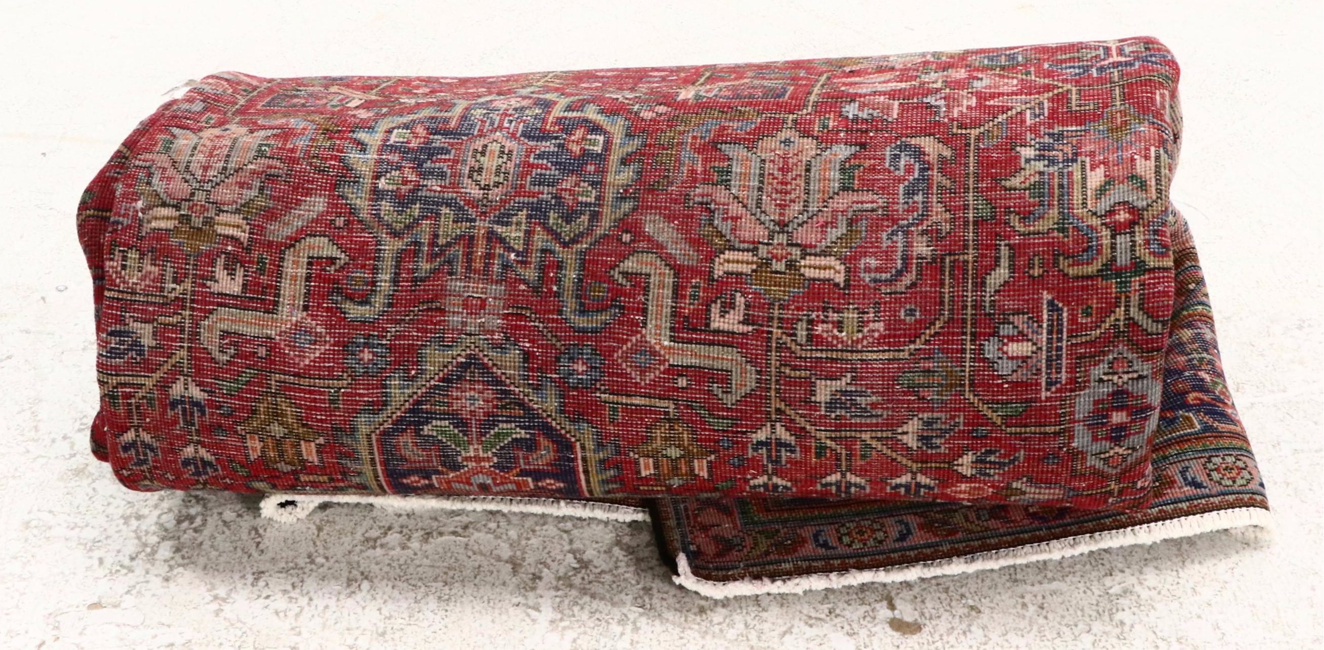 8' x 11'5 Hand-Knotted Persian Heriz Area Rug