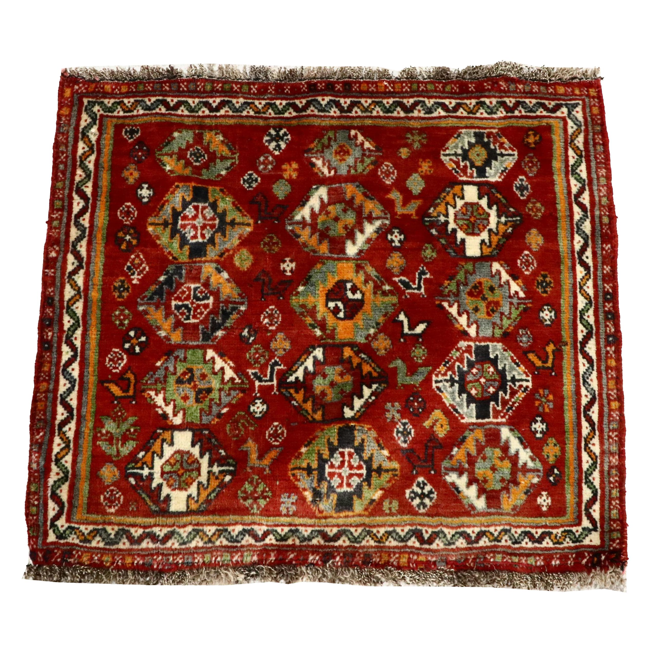 2'1 x 2'3 Hand-Knotted Northwest Persian Accent Rug