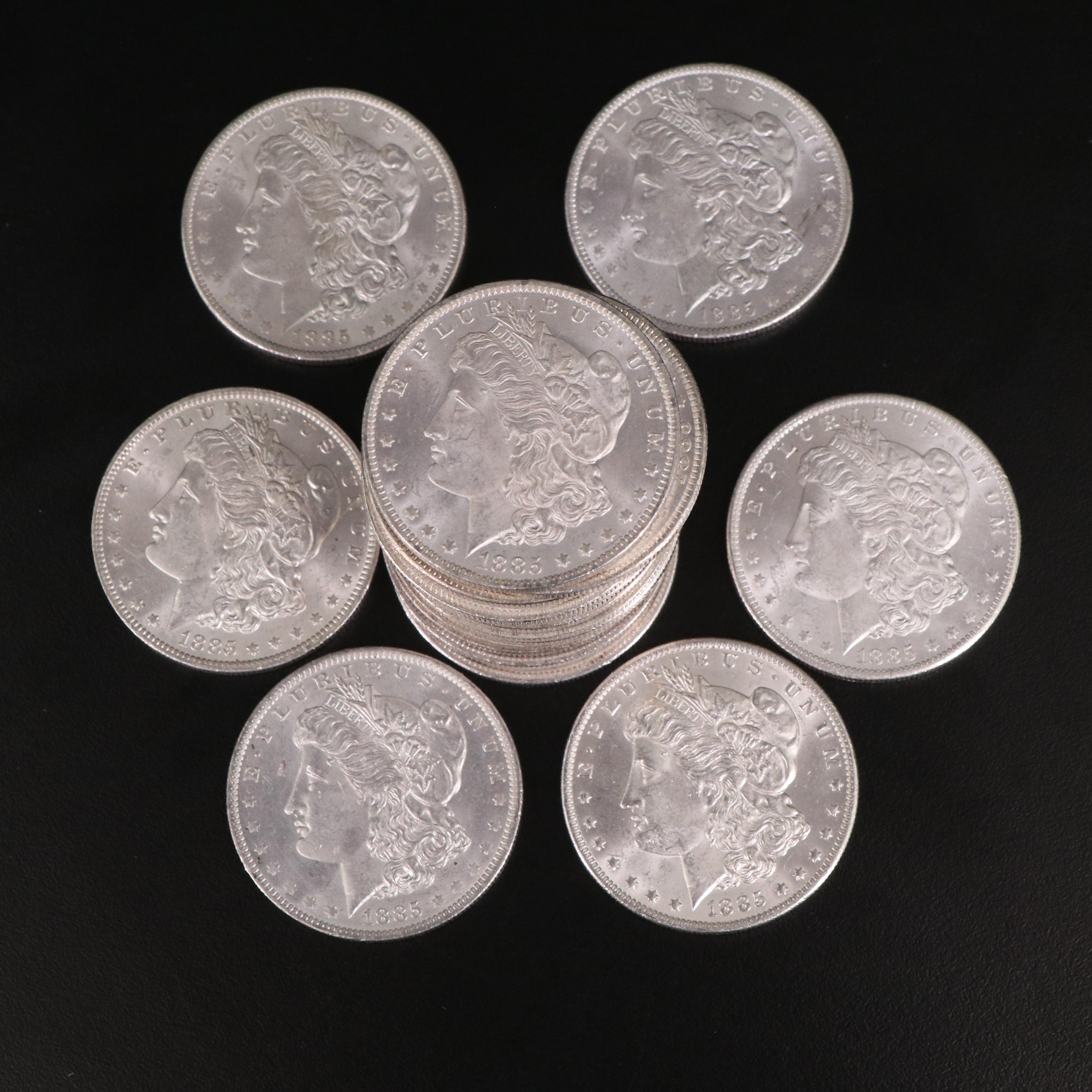 Roll of Twenty 1885-O Morgan Silver Dollars