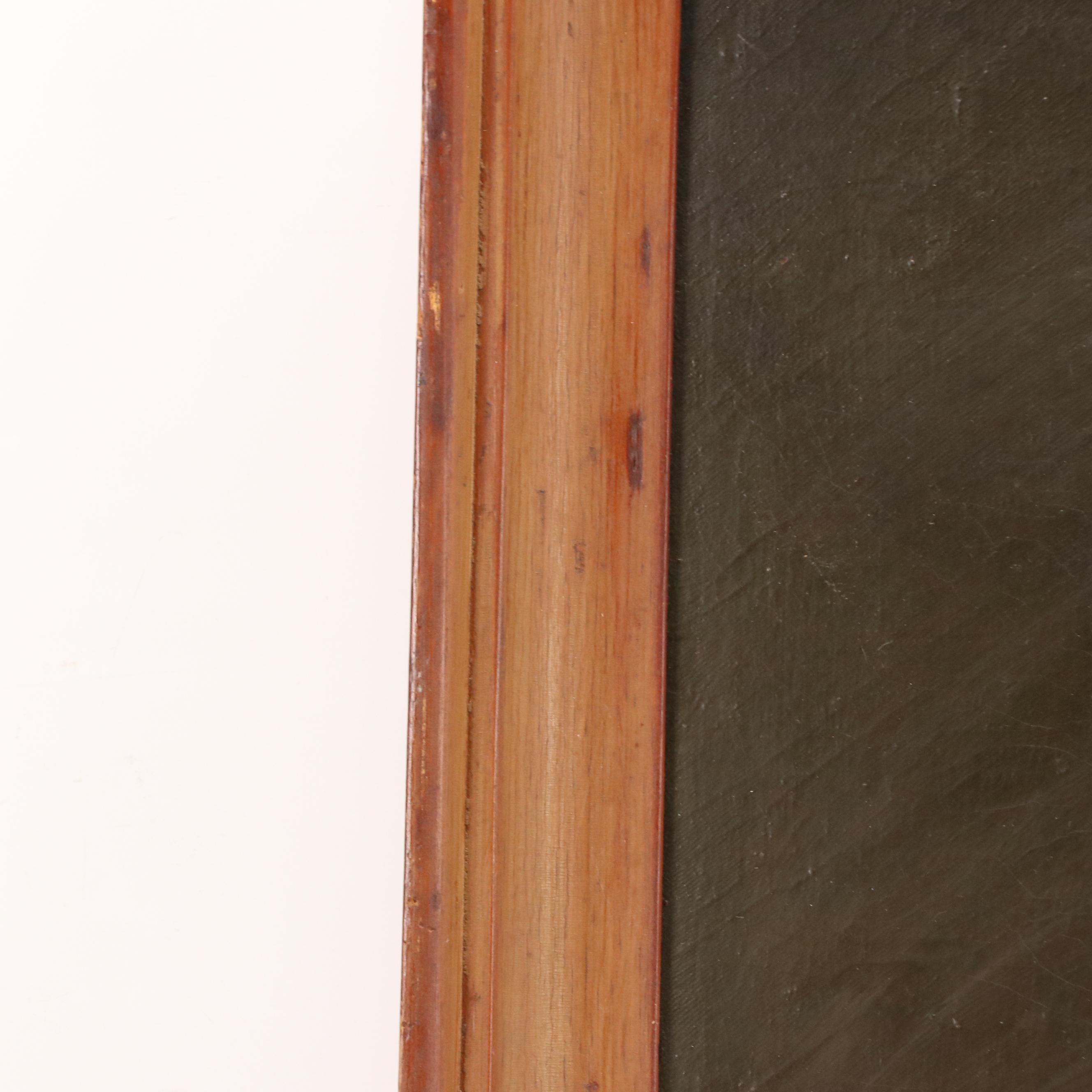 American School Oil Portrait Painting of Gentleman, Late 19th Century