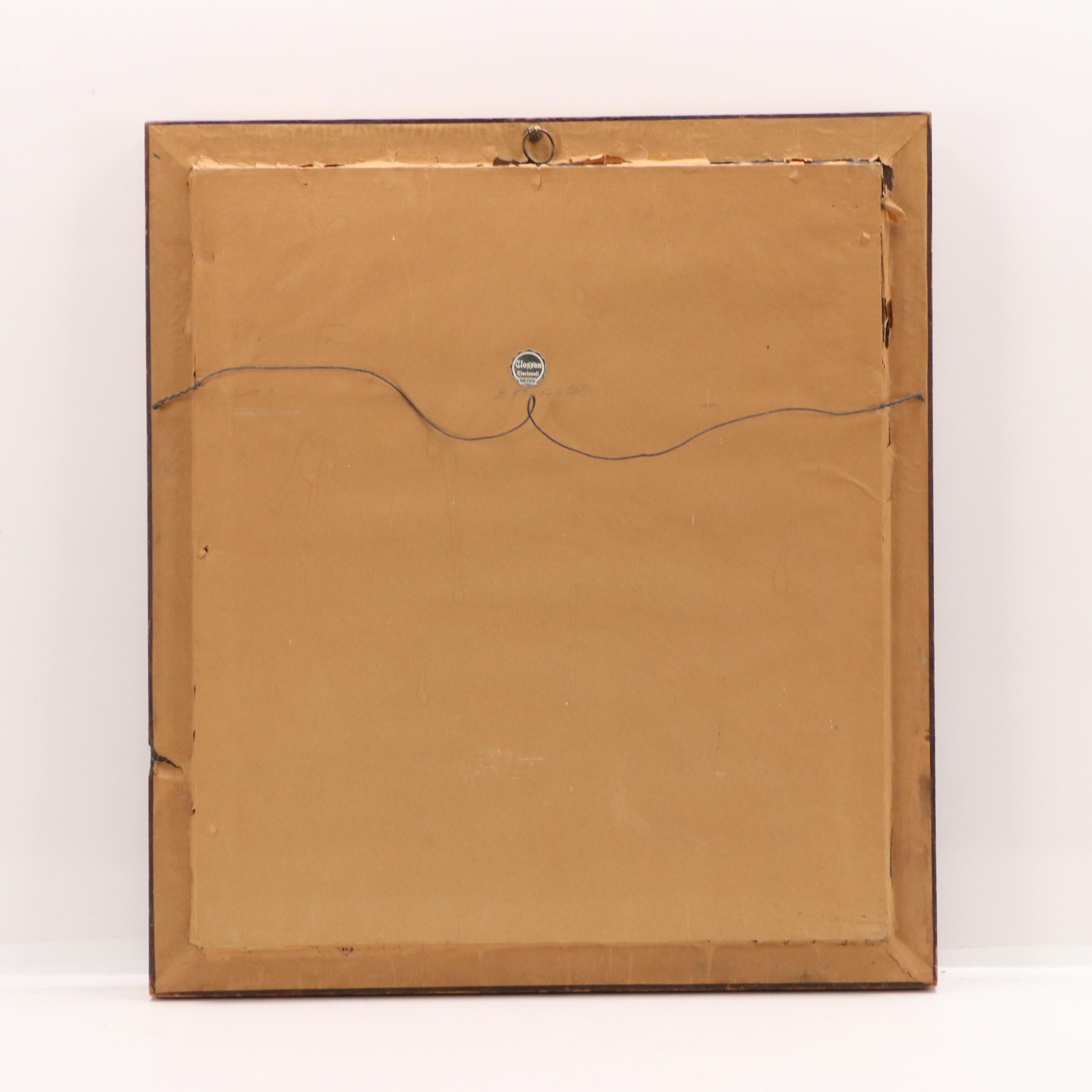 American School Oil Portrait Painting of Gentleman, Late 19th Century