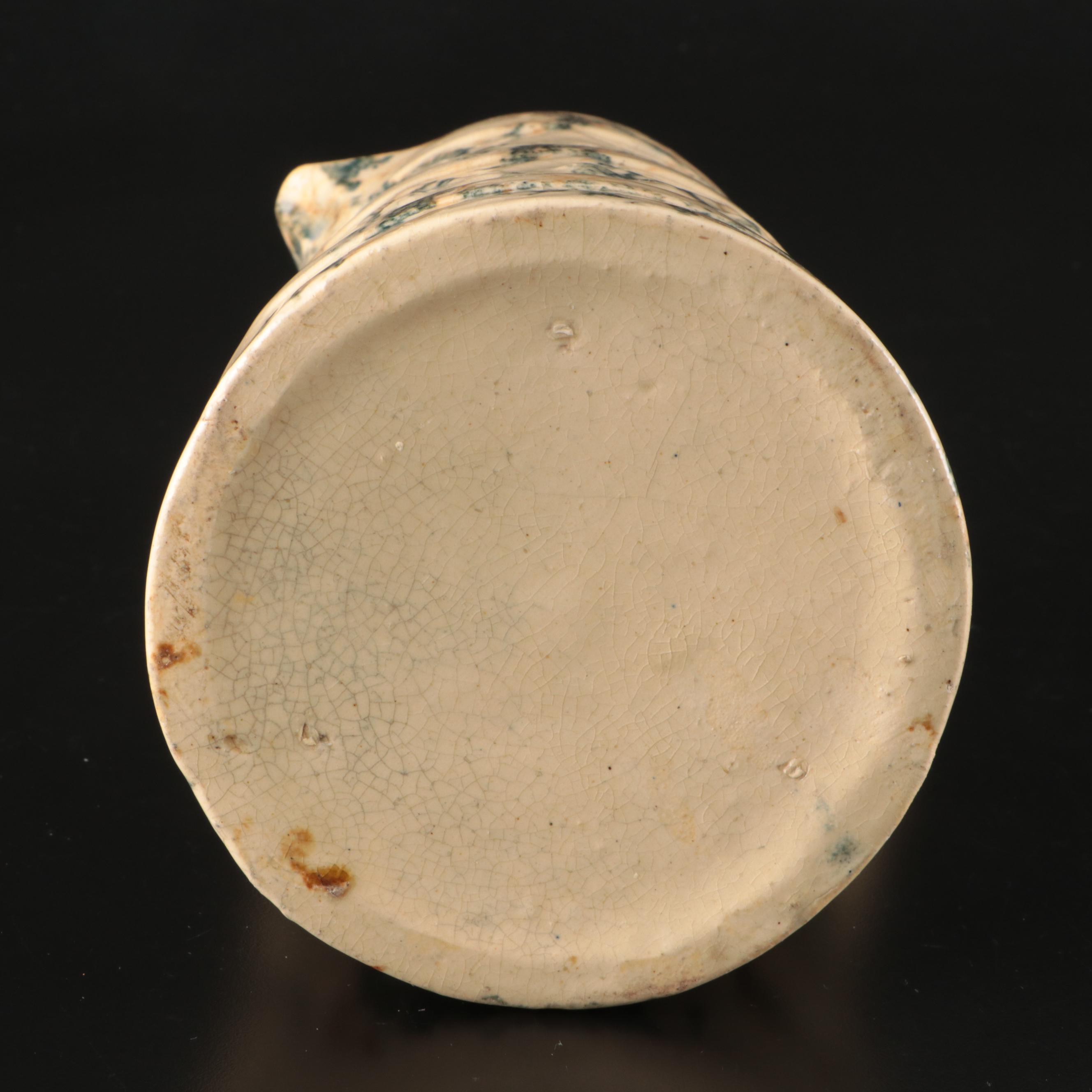 McCoy Striped Stoneware Bowl and Ceramic Pitcher