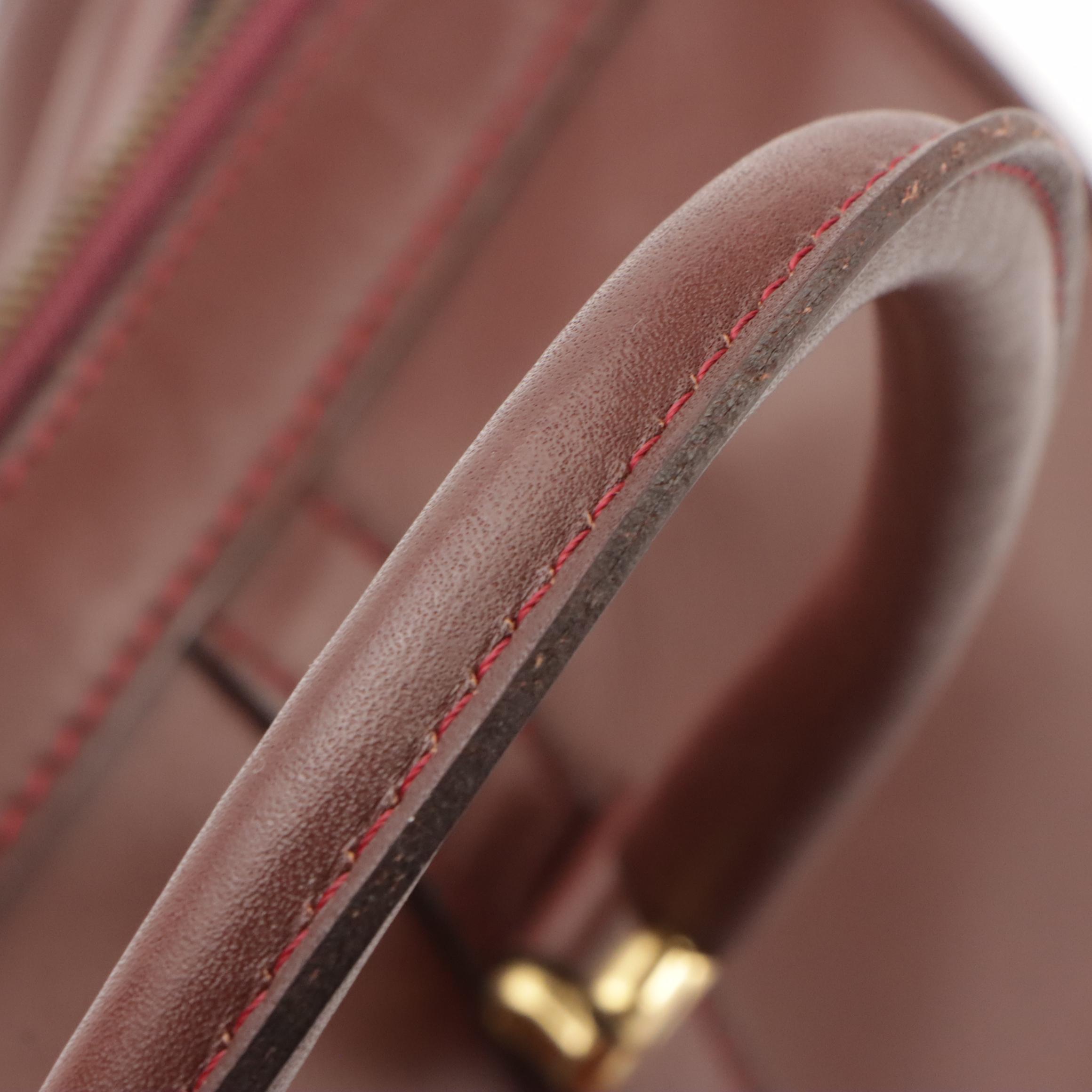 Cartier Must de Cartier Boston Satchel in Burgundy Leather