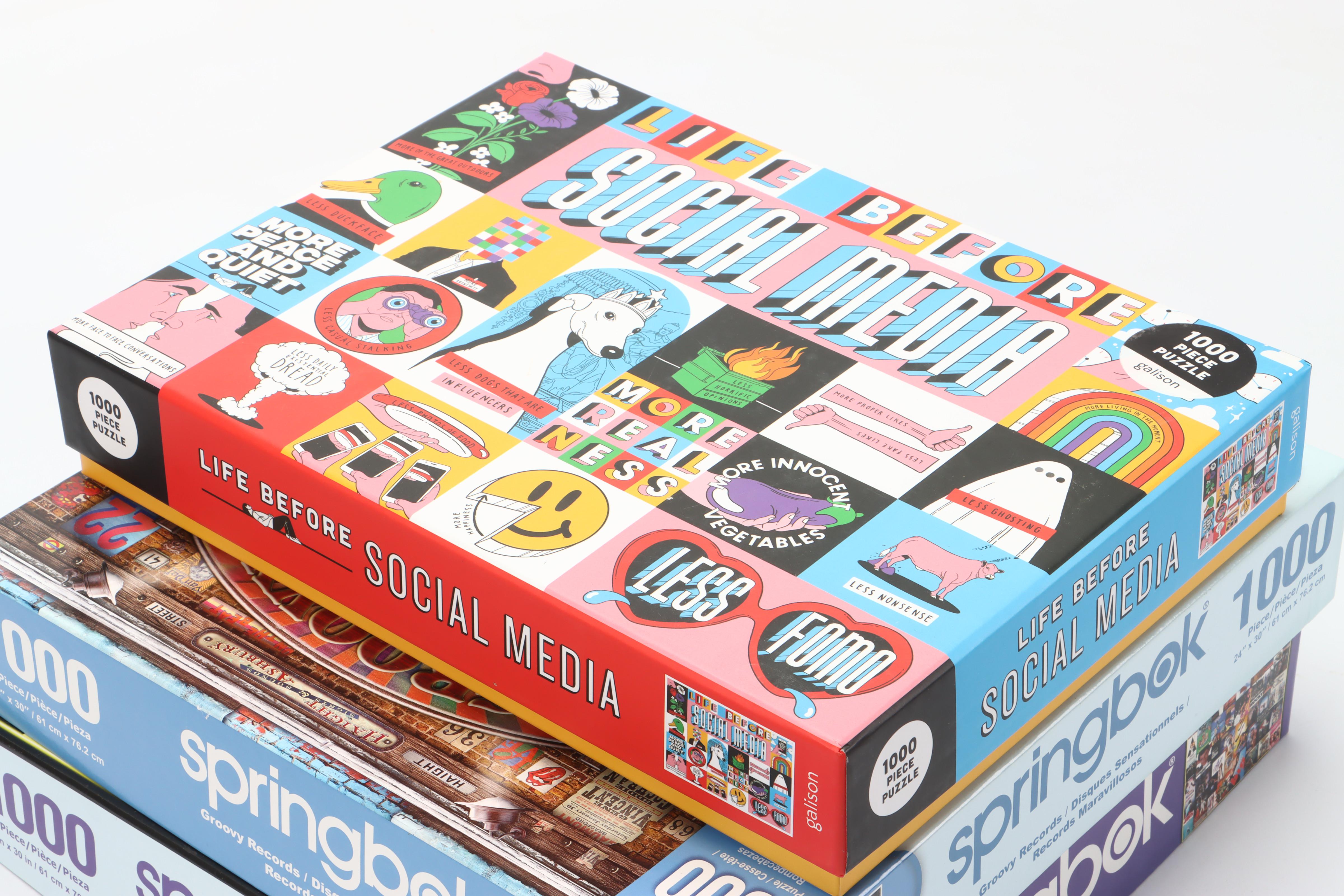 Springbok "Groovy Records" and More Jigsaw Puzzles