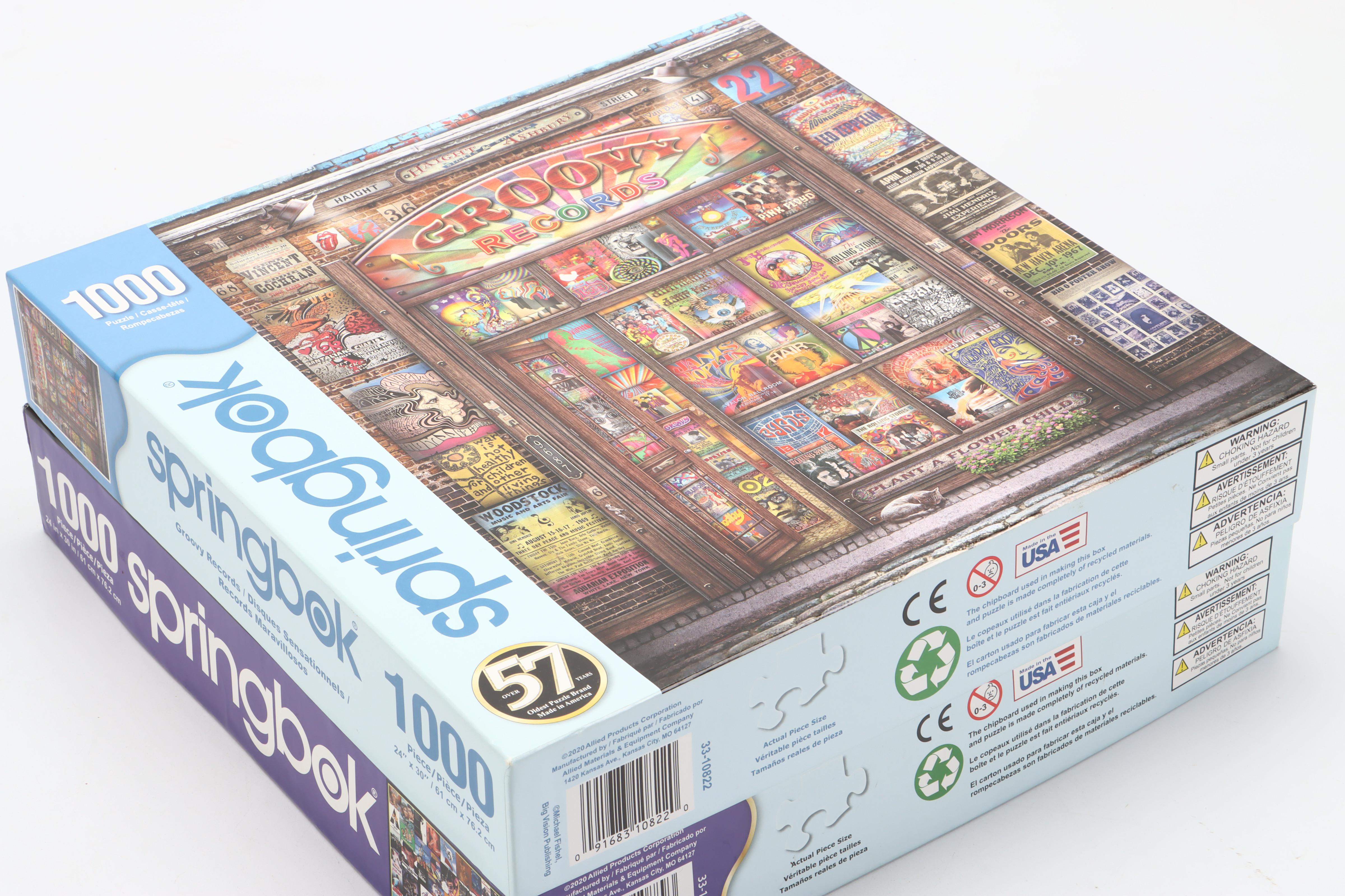 Springbok "Groovy Records" and More Jigsaw Puzzles