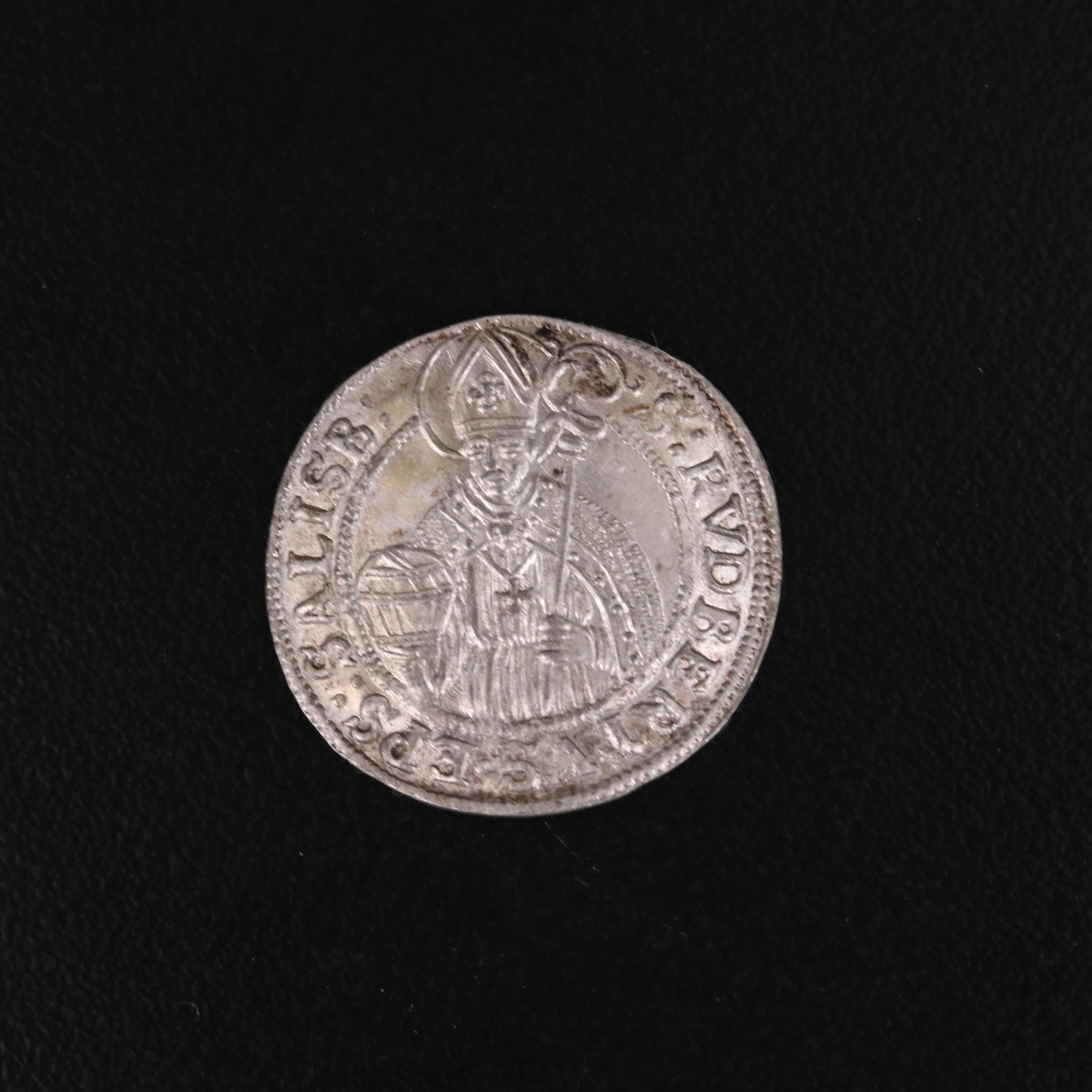 1690 Salzburg Silver Three Kreuzer for Johann Ernest
