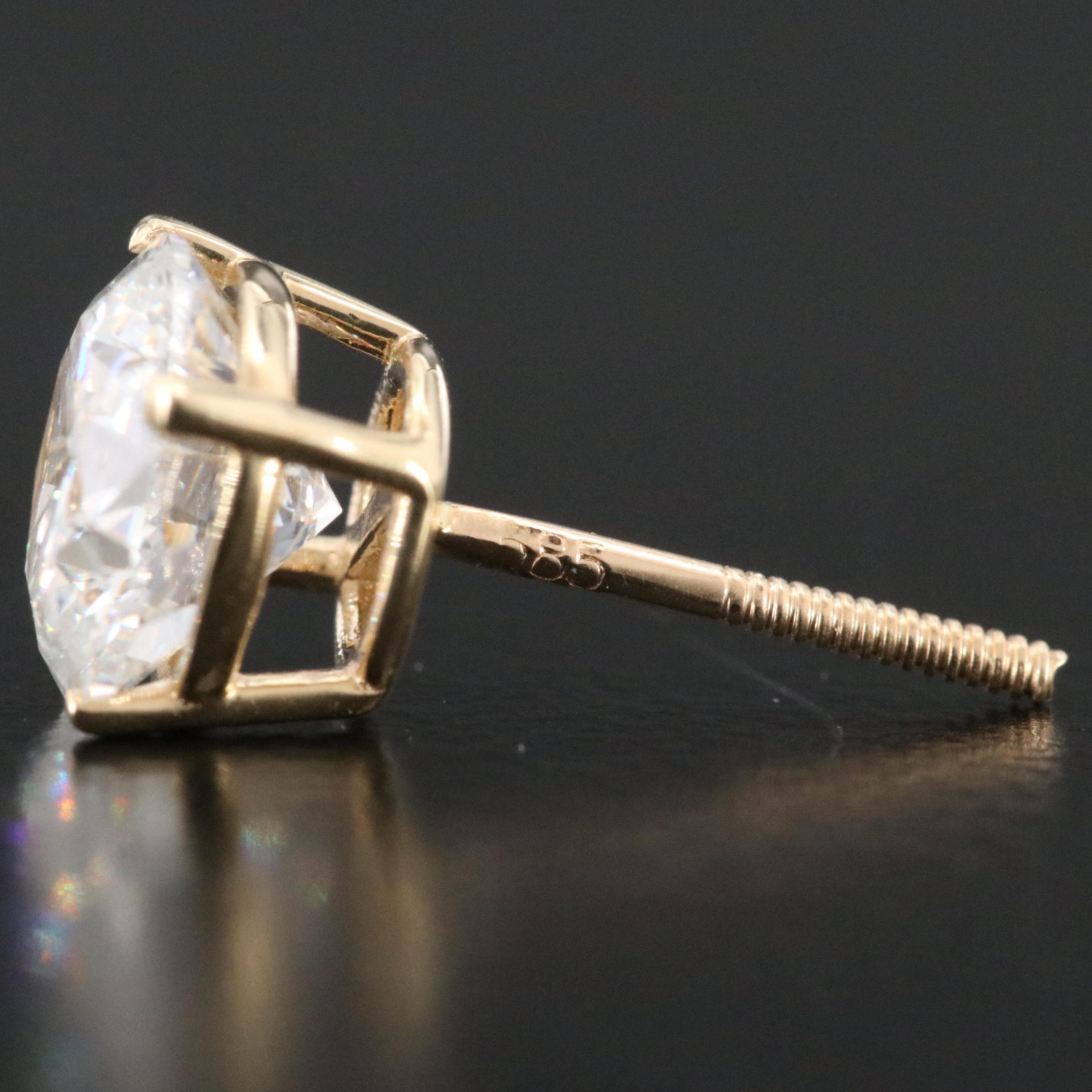 14K 2.0 CTW Lab Grown Diamond Earrings