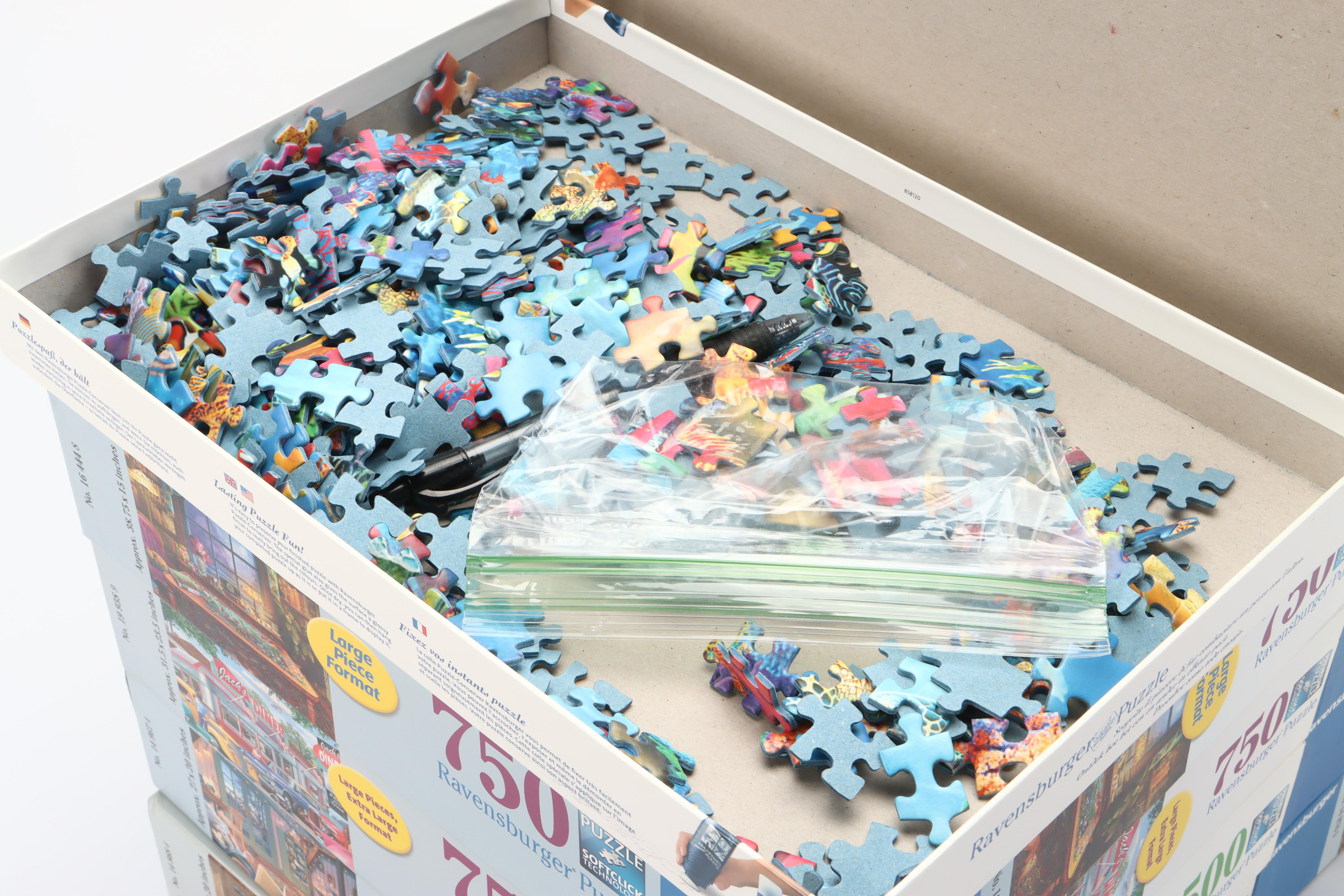 Ravensburger "Greenhouse Mornings," "Tropical Waters" and More Puzzles