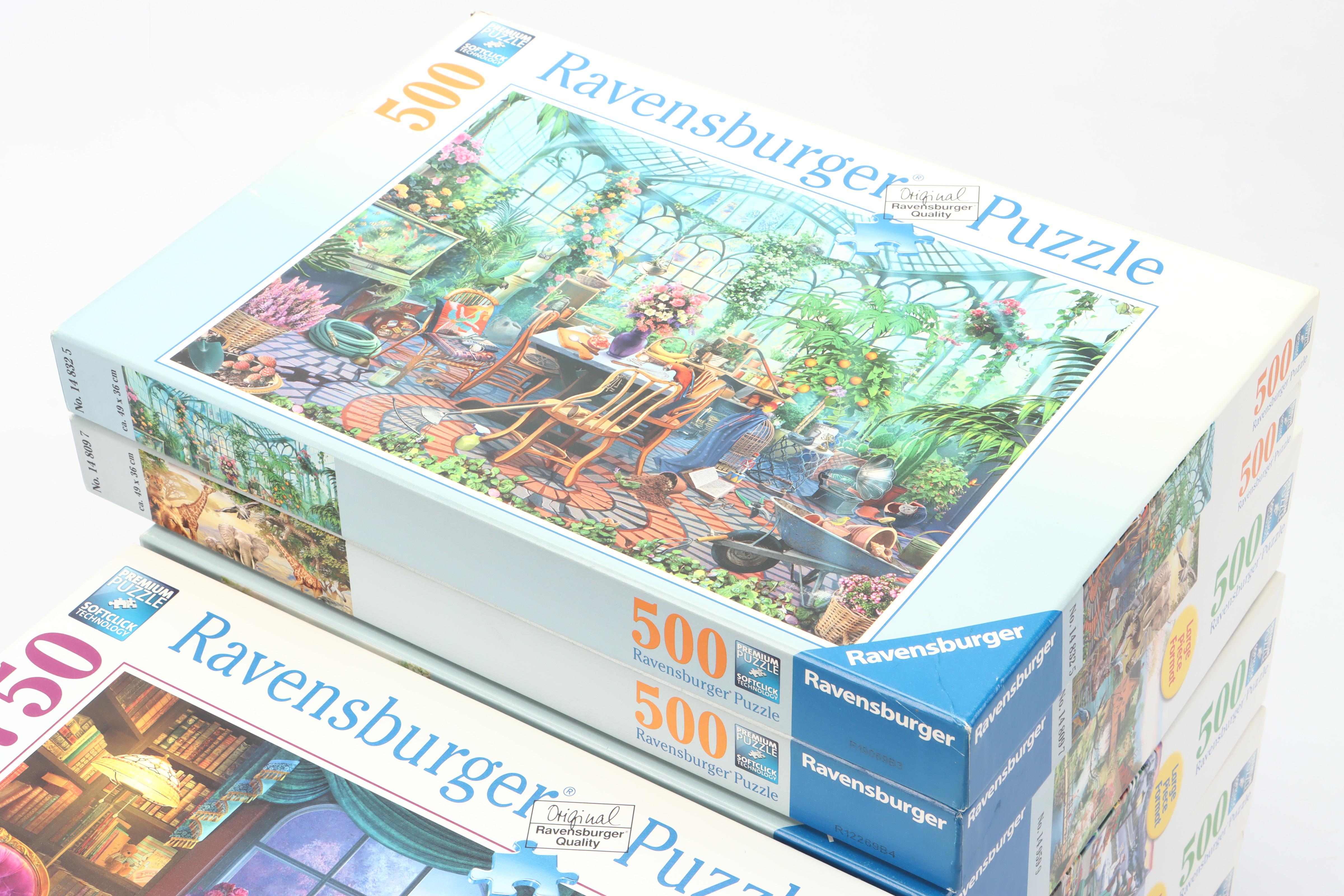 Ravensburger "Greenhouse Mornings," "Tropical Waters" and More Puzzles