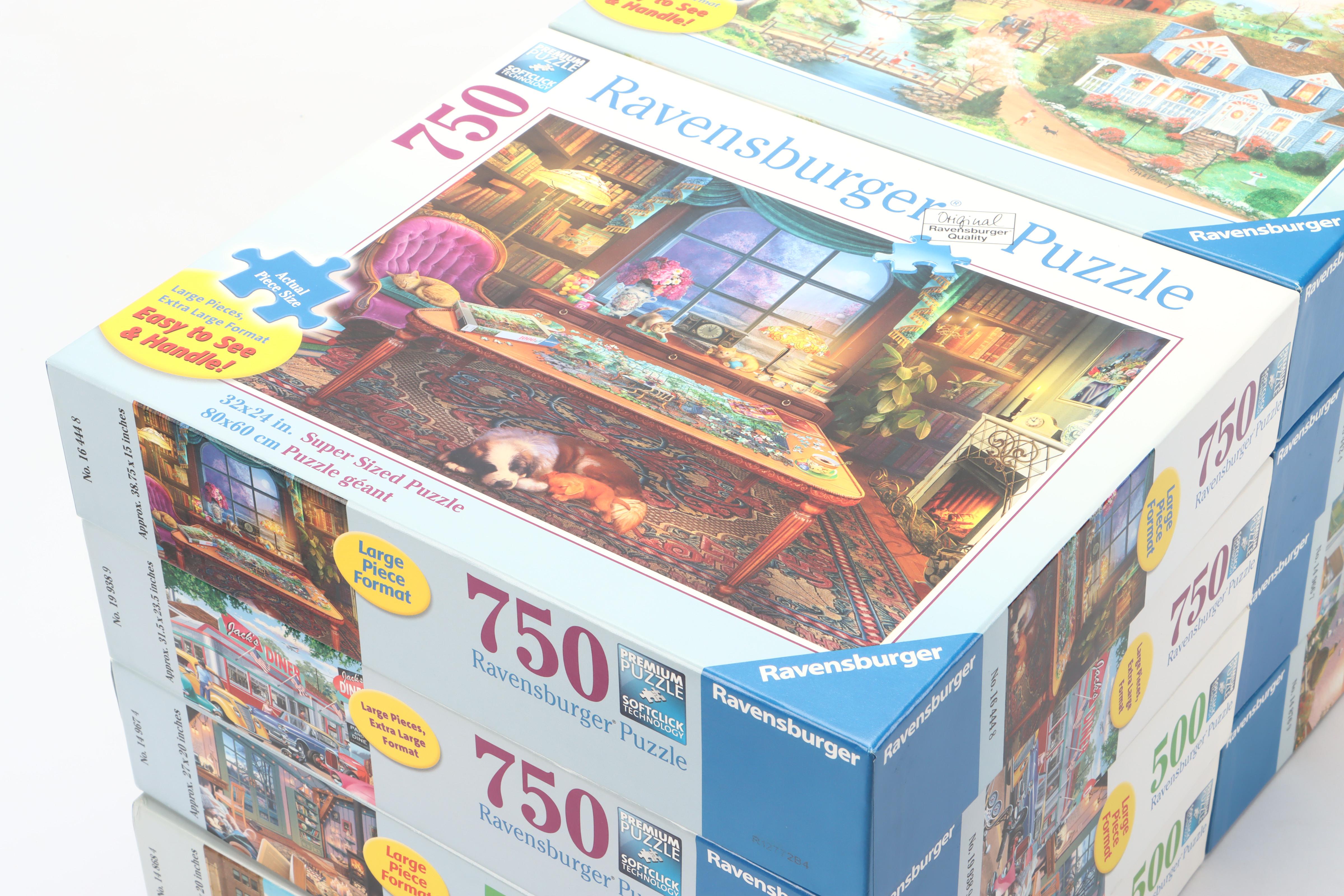 Ravensburger "Greenhouse Mornings," "Tropical Waters" and More Puzzles