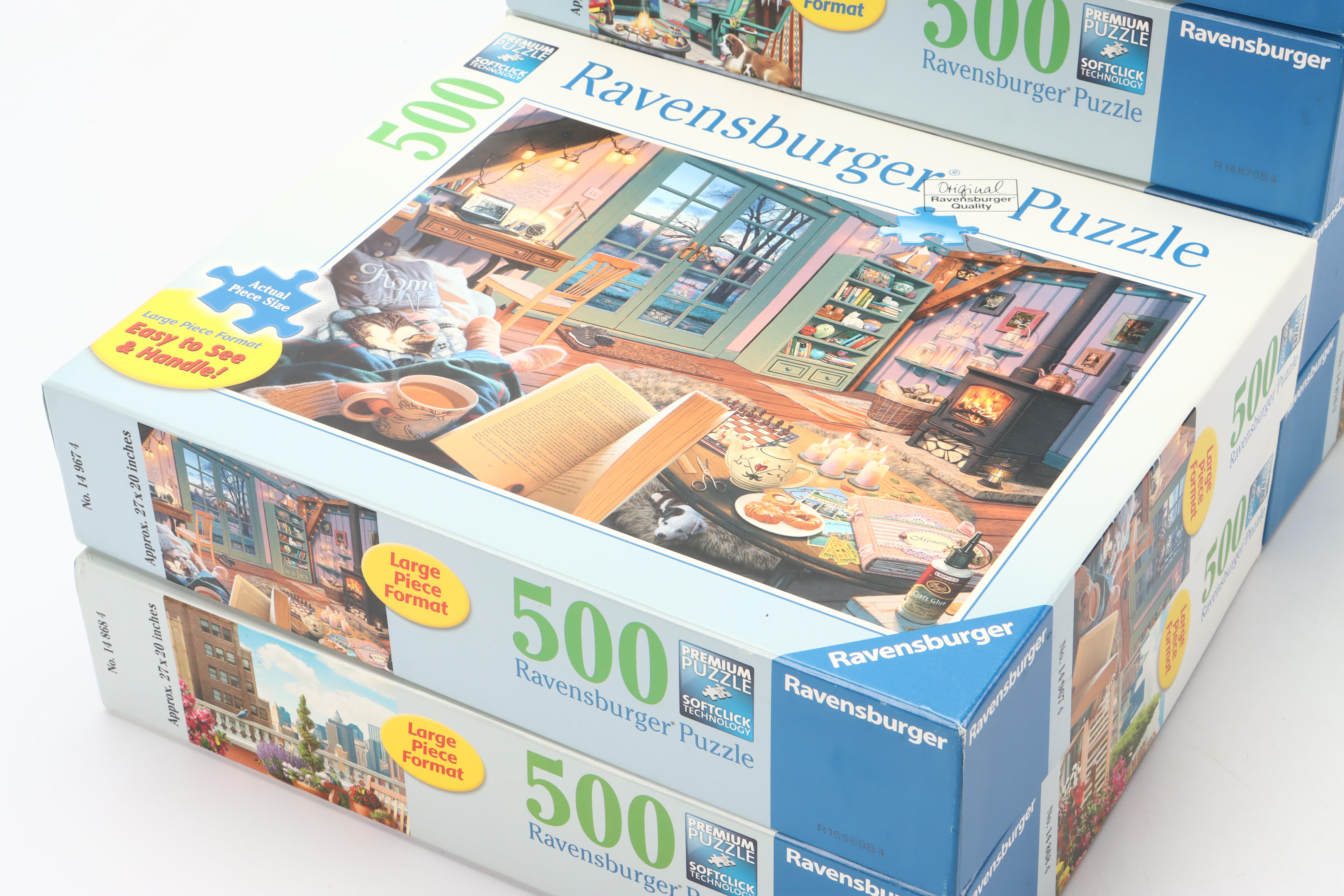 Ravensburger "Greenhouse Mornings," "Tropical Waters" and More Puzzles