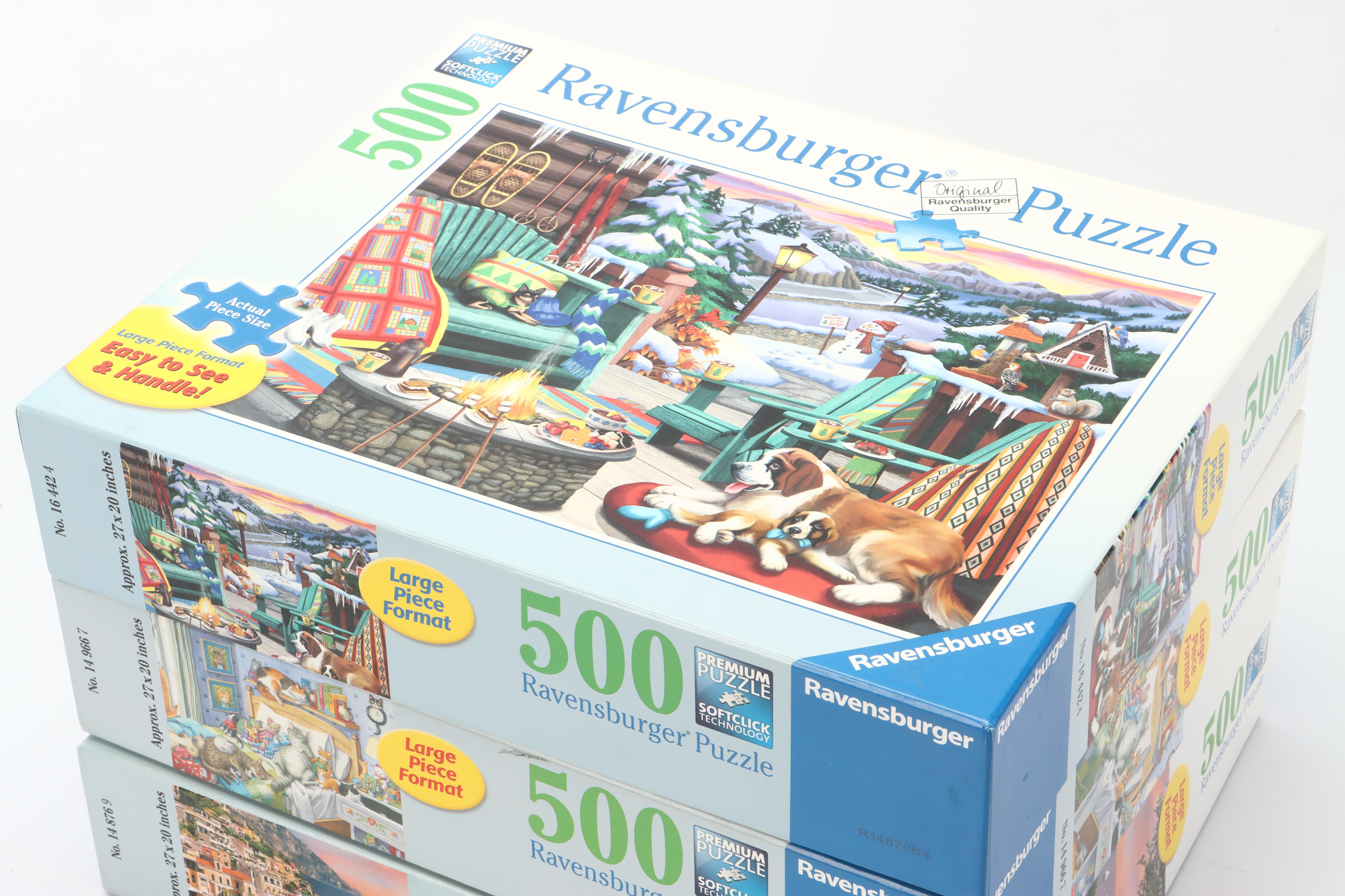 Ravensburger "Greenhouse Mornings," "Tropical Waters" and More Puzzles