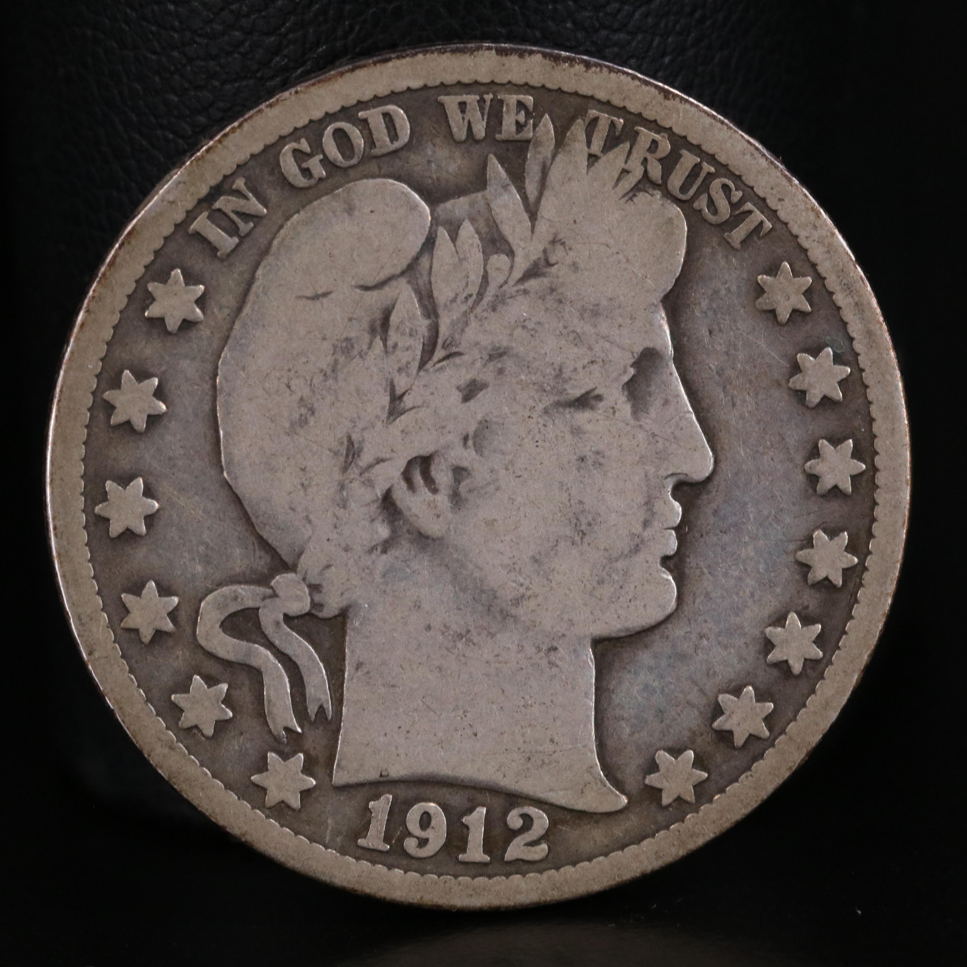 Group of Eight Silver Barber Half Dollars Including a 1901-O