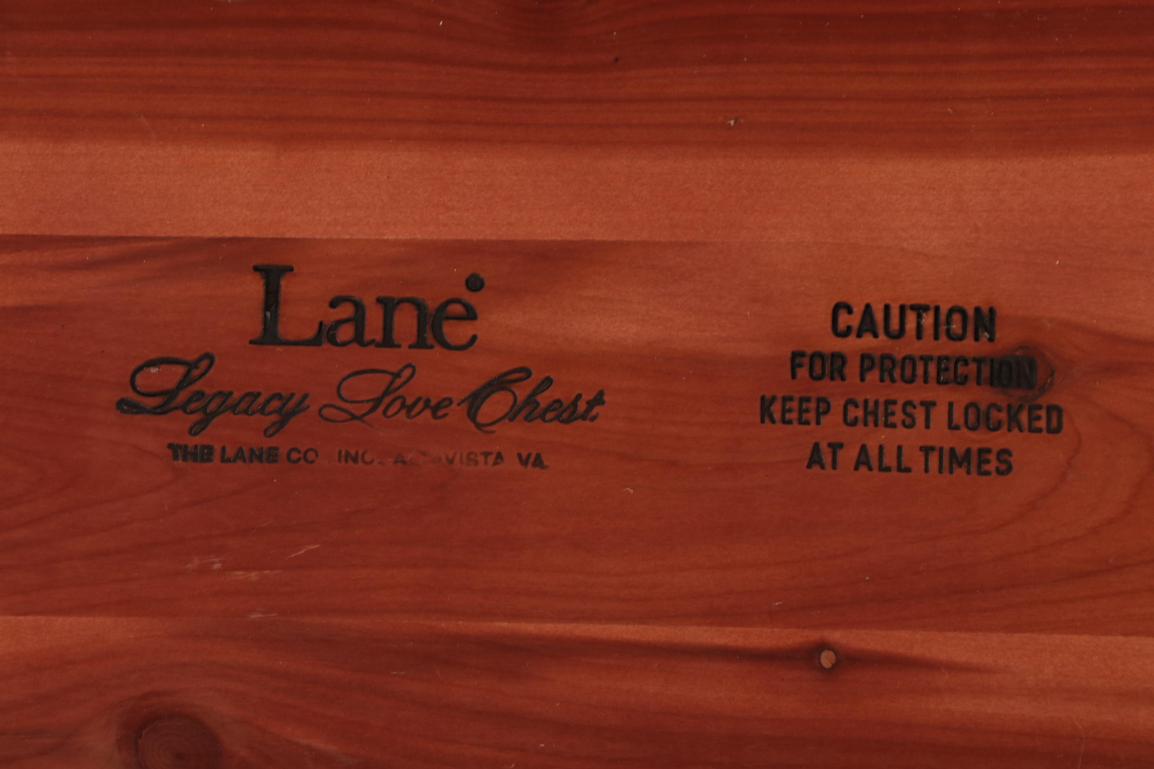 Lane Aroma-Tite Campaign Style Brass-Mounted Mahogany and Cedar Blanket Chest