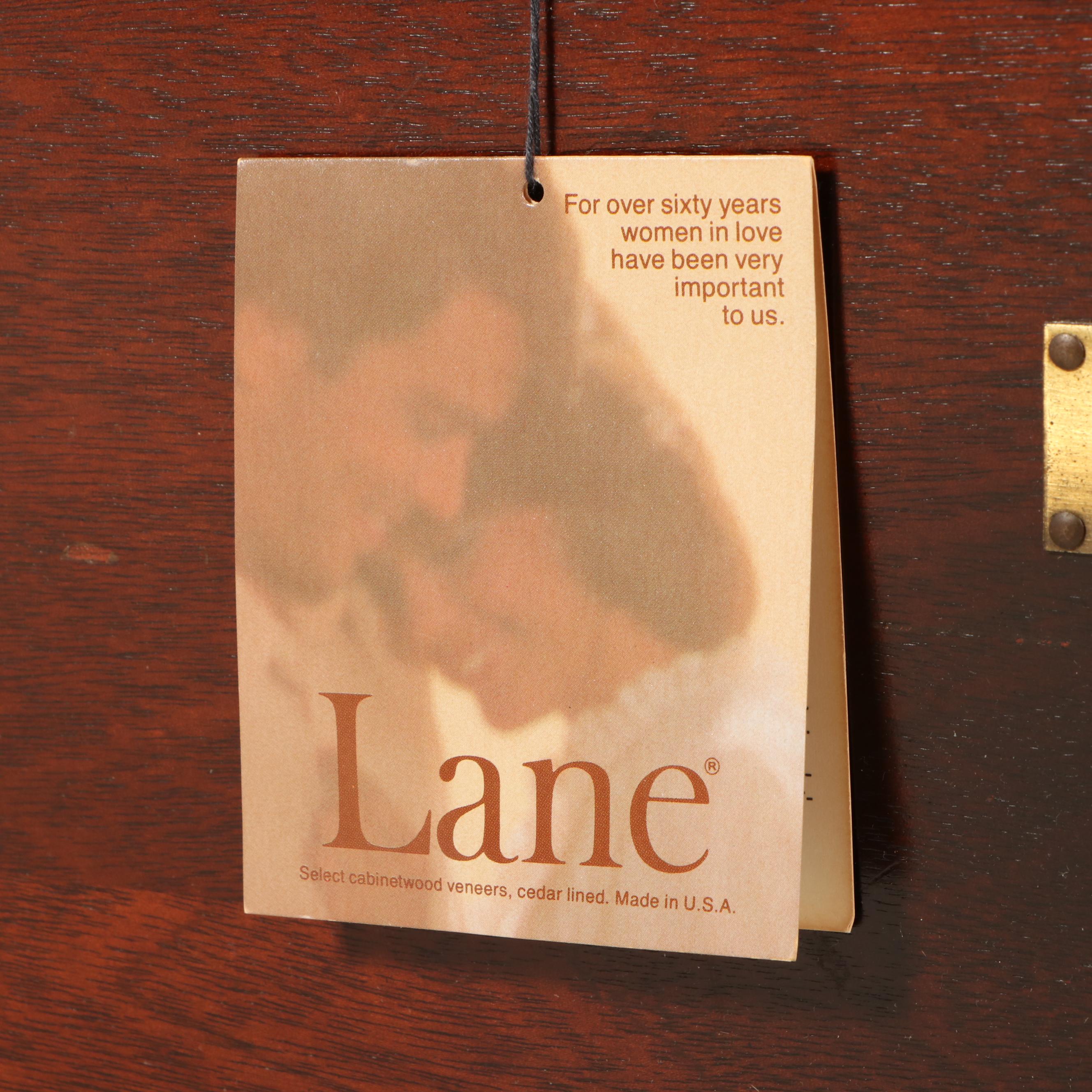 Lane Aroma-Tite Campaign Style Brass-Mounted Mahogany and Cedar Blanket Chest