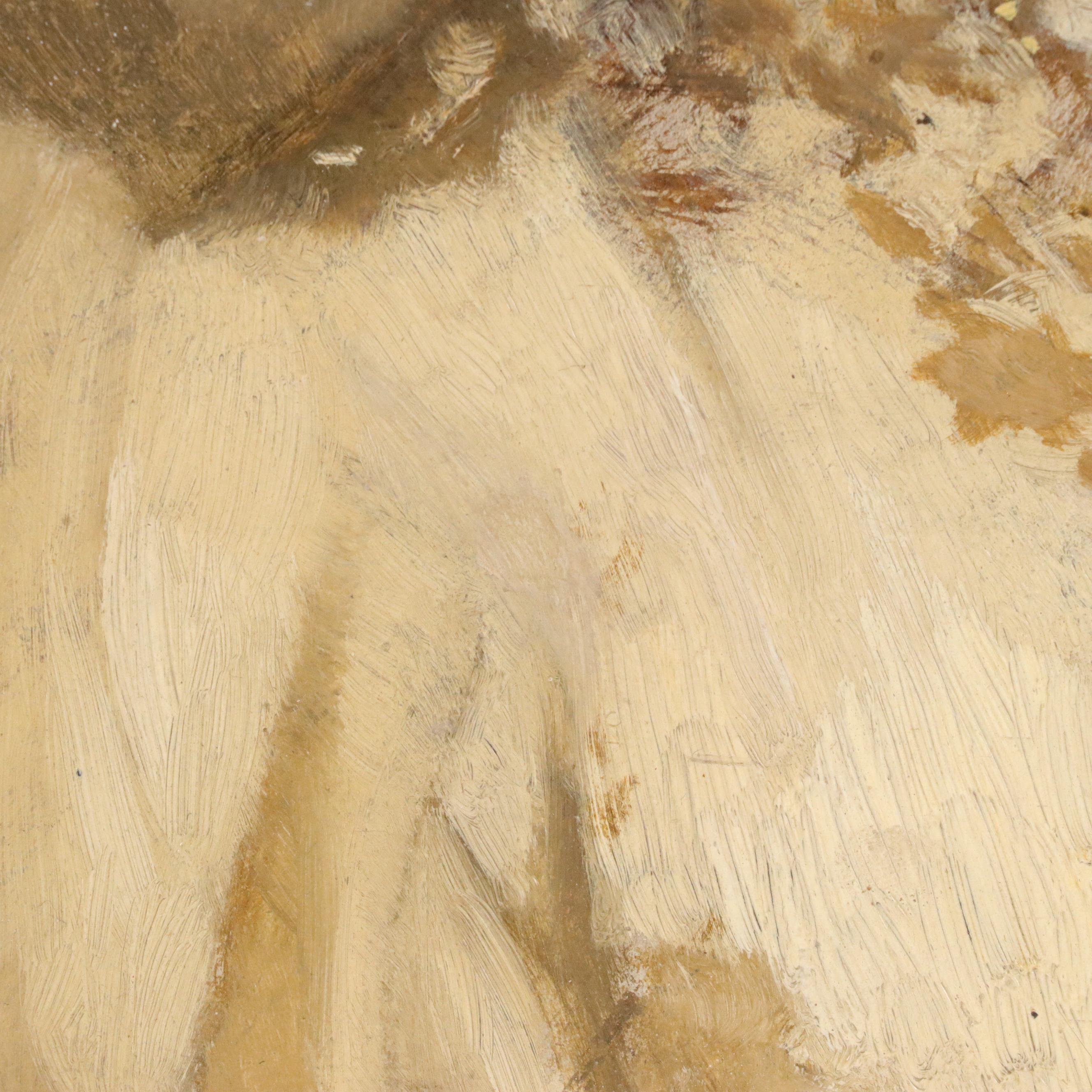 Julius Schmid Portrait Oil Painting of a Lady, Circa 1900