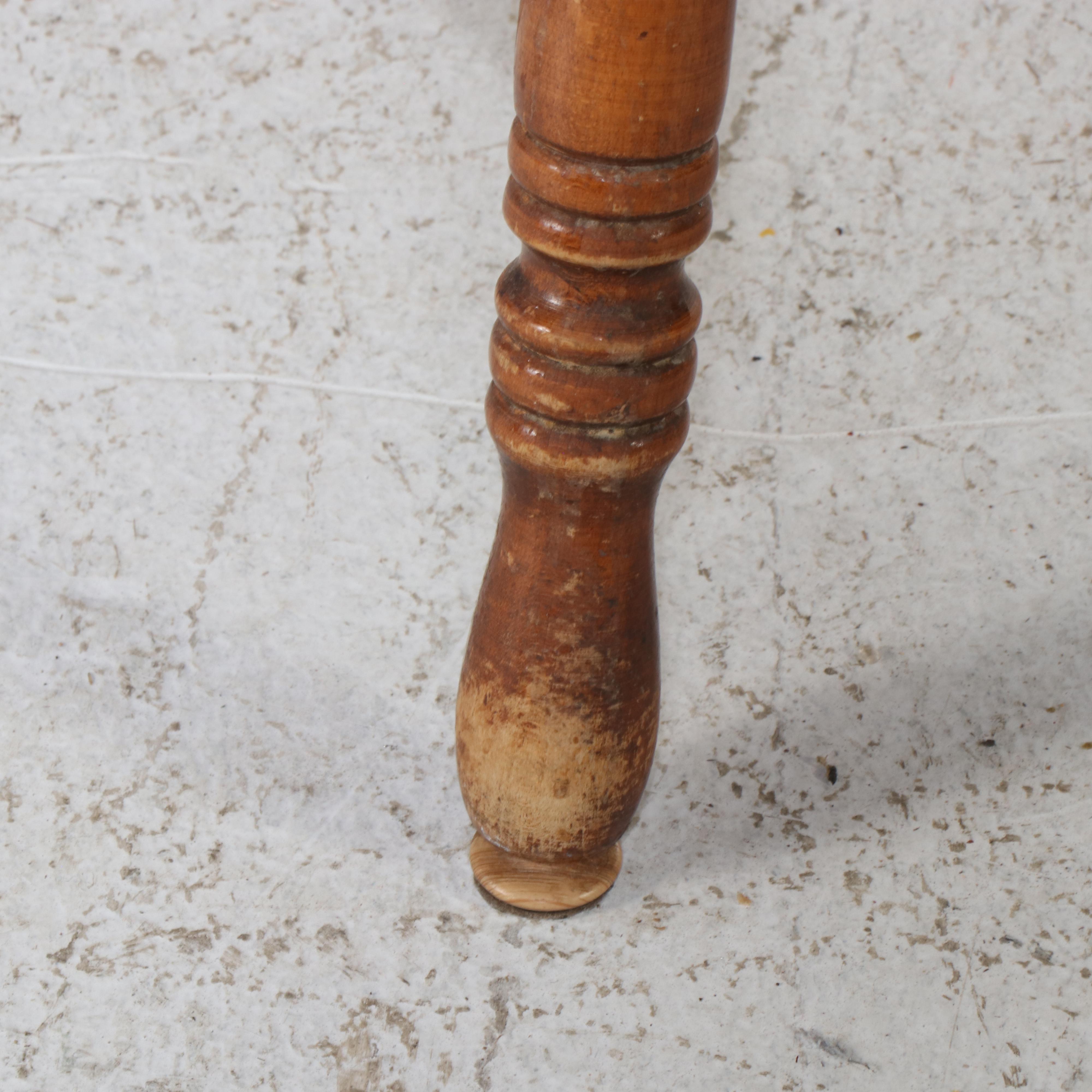 Set of Four American Colonial Style Maple Barrel Back Dining Chairs, Mid-20th C.