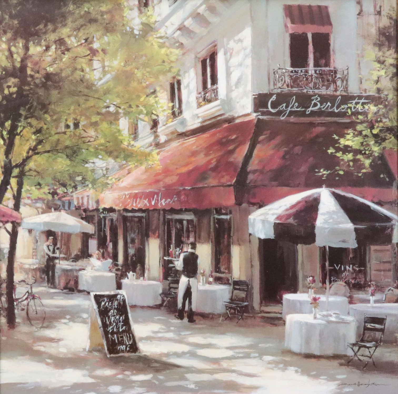 Offset Lithograph After Brent Heighton "Cafe Berlotti"