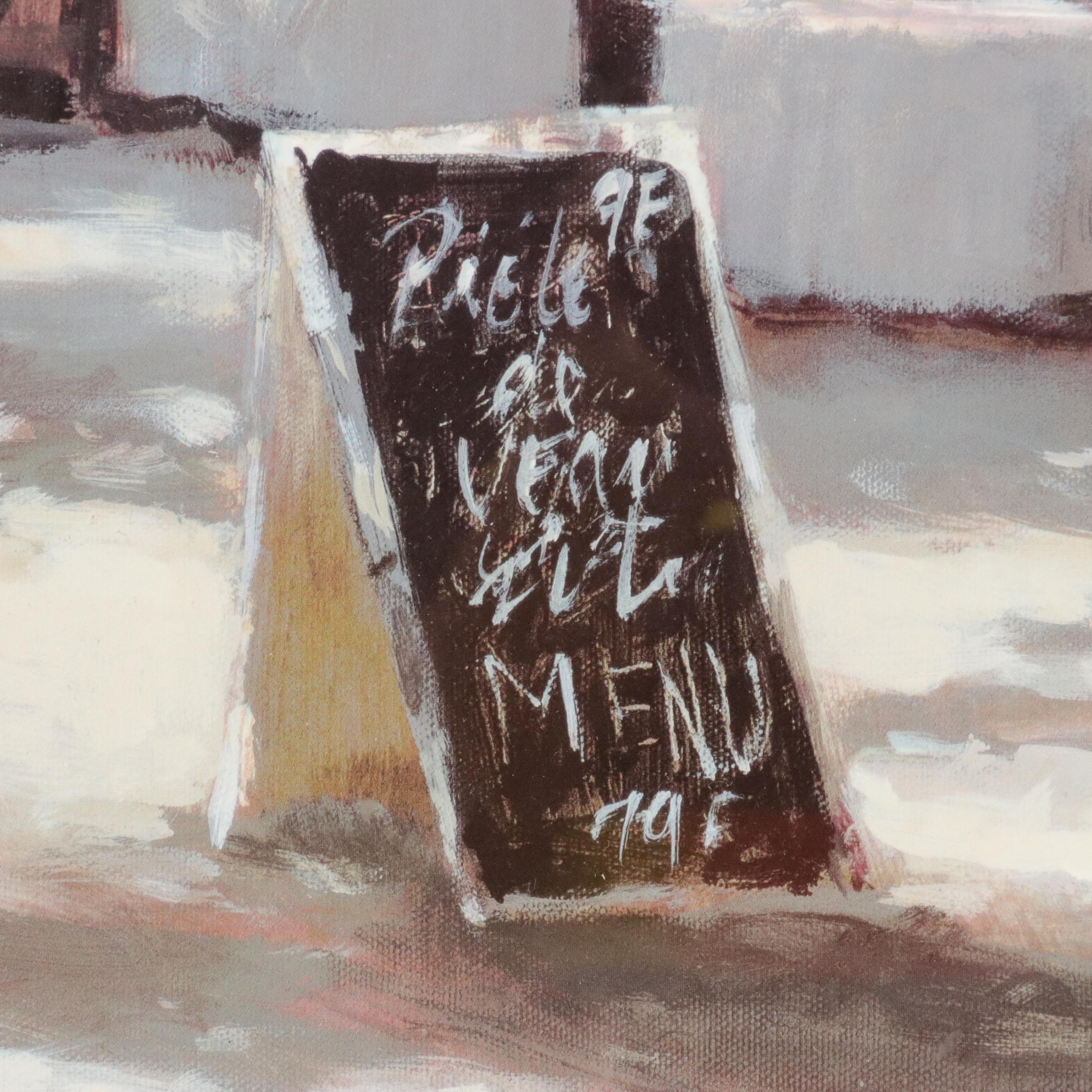 Offset Lithograph After Brent Heighton "Cafe Berlotti"