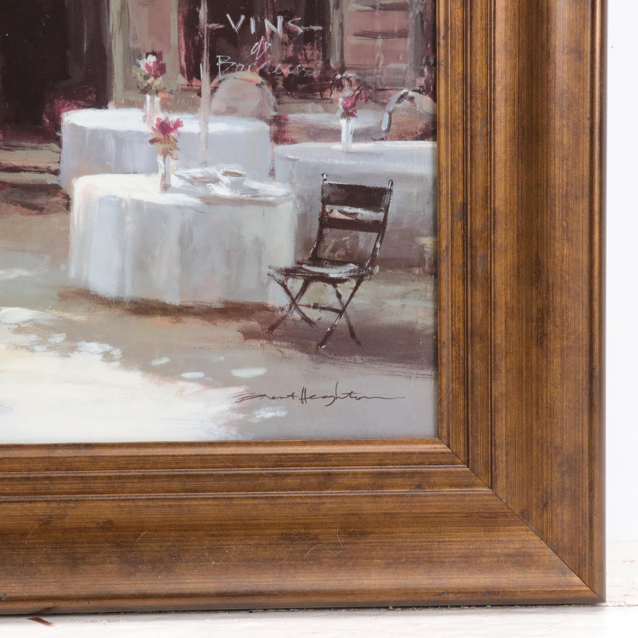 Offset Lithograph After Brent Heighton "Cafe Berlotti"